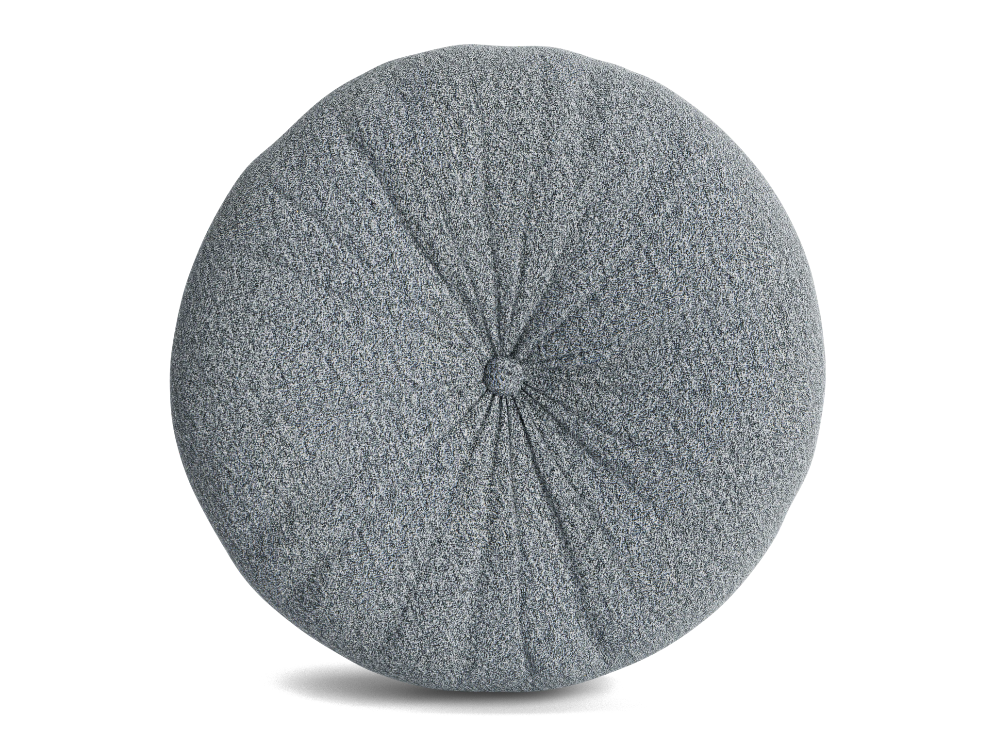 minka pleated round pillow synergy pewter