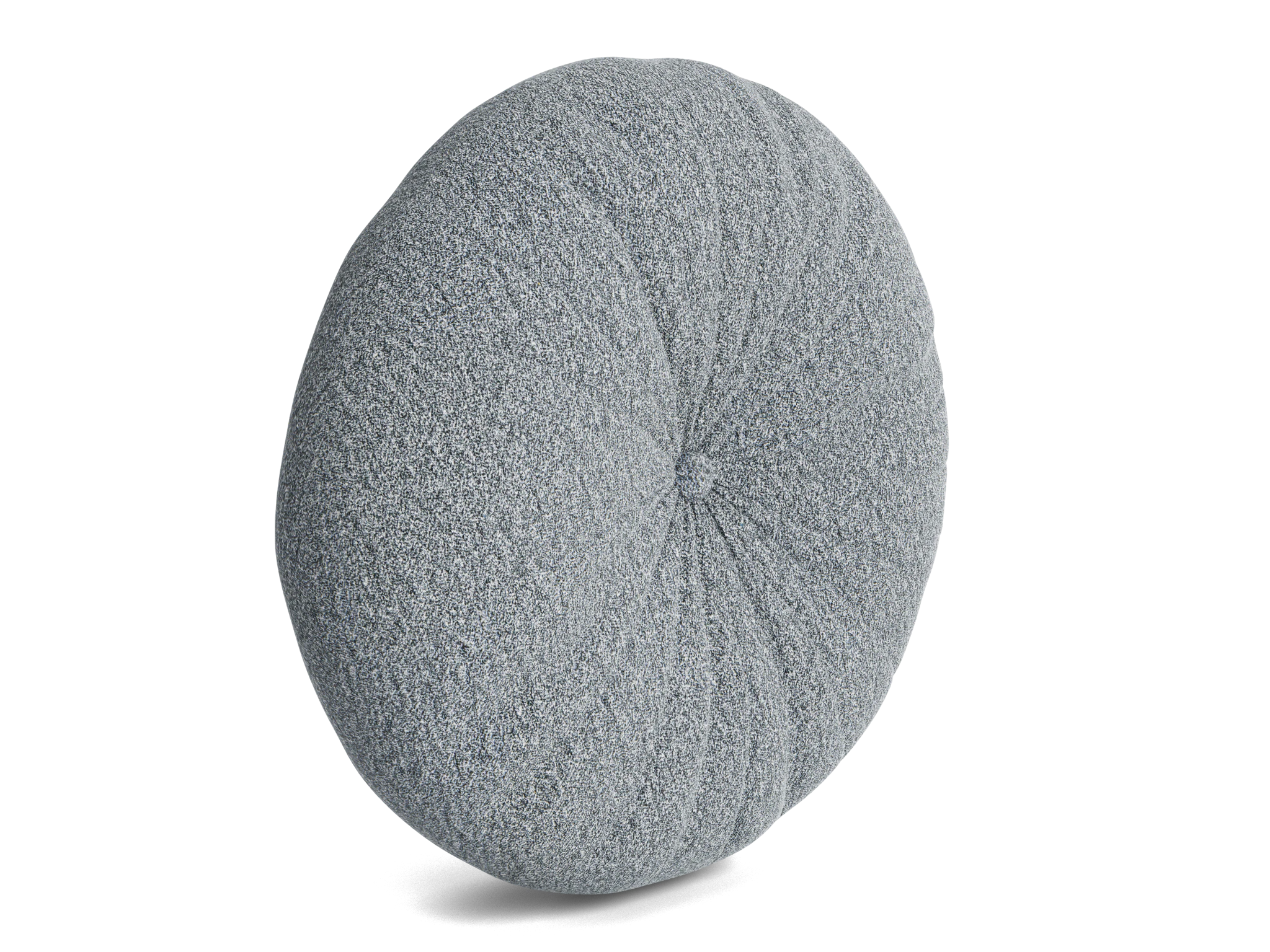 minka pleated round pillow synergy pewter