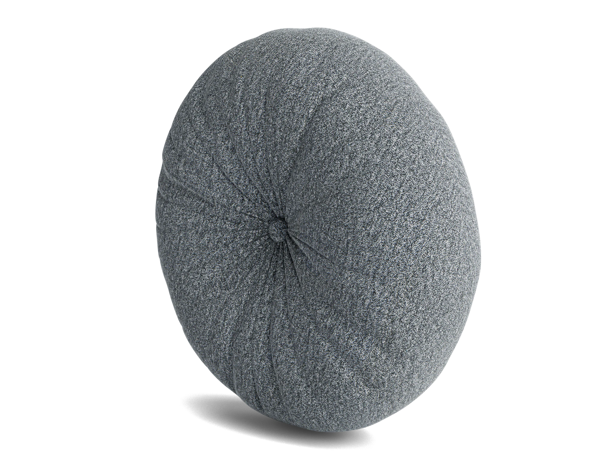minka pleated round pillow synergy pewter