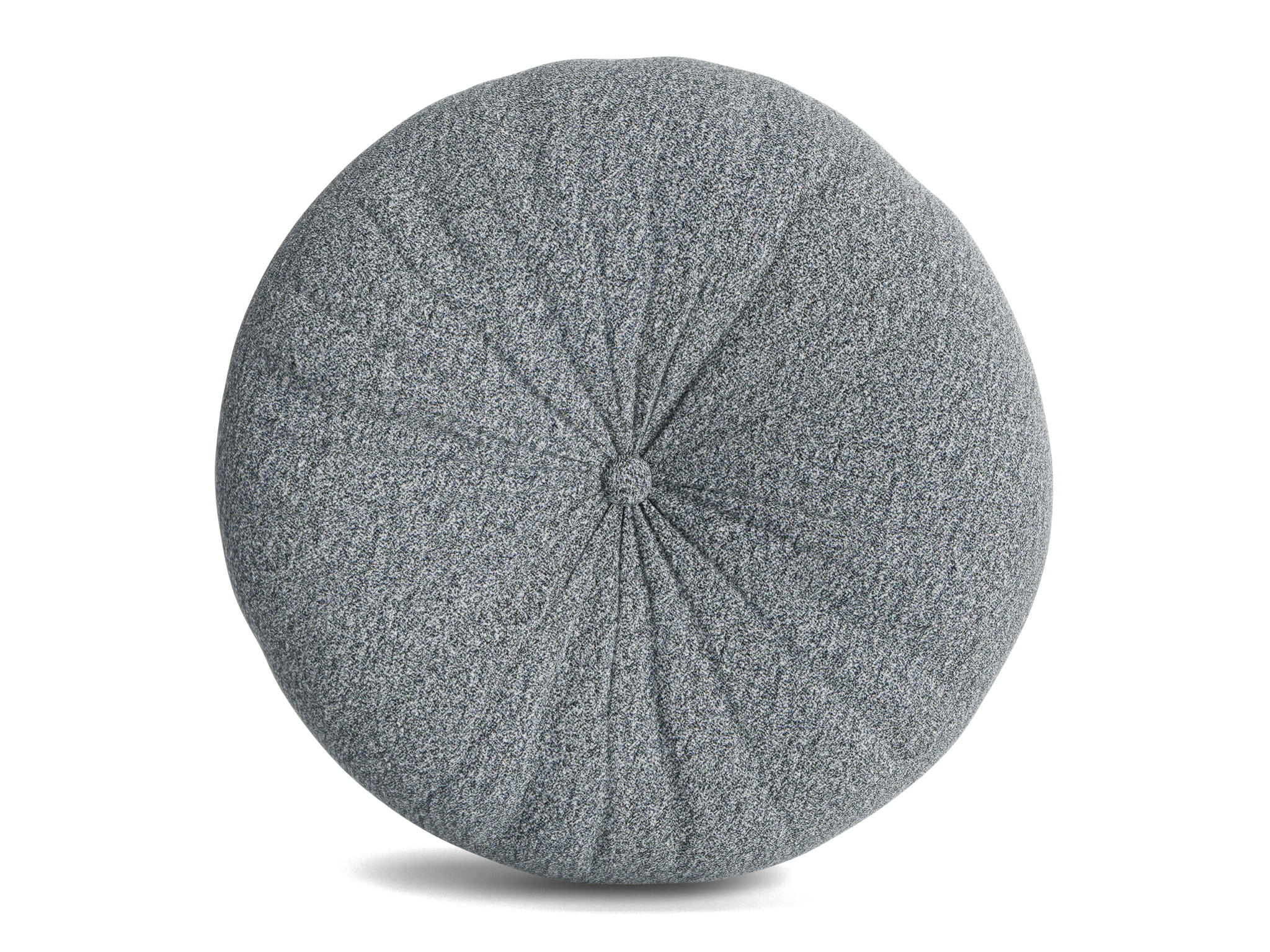 minka pleated round pillow synergy pewter
