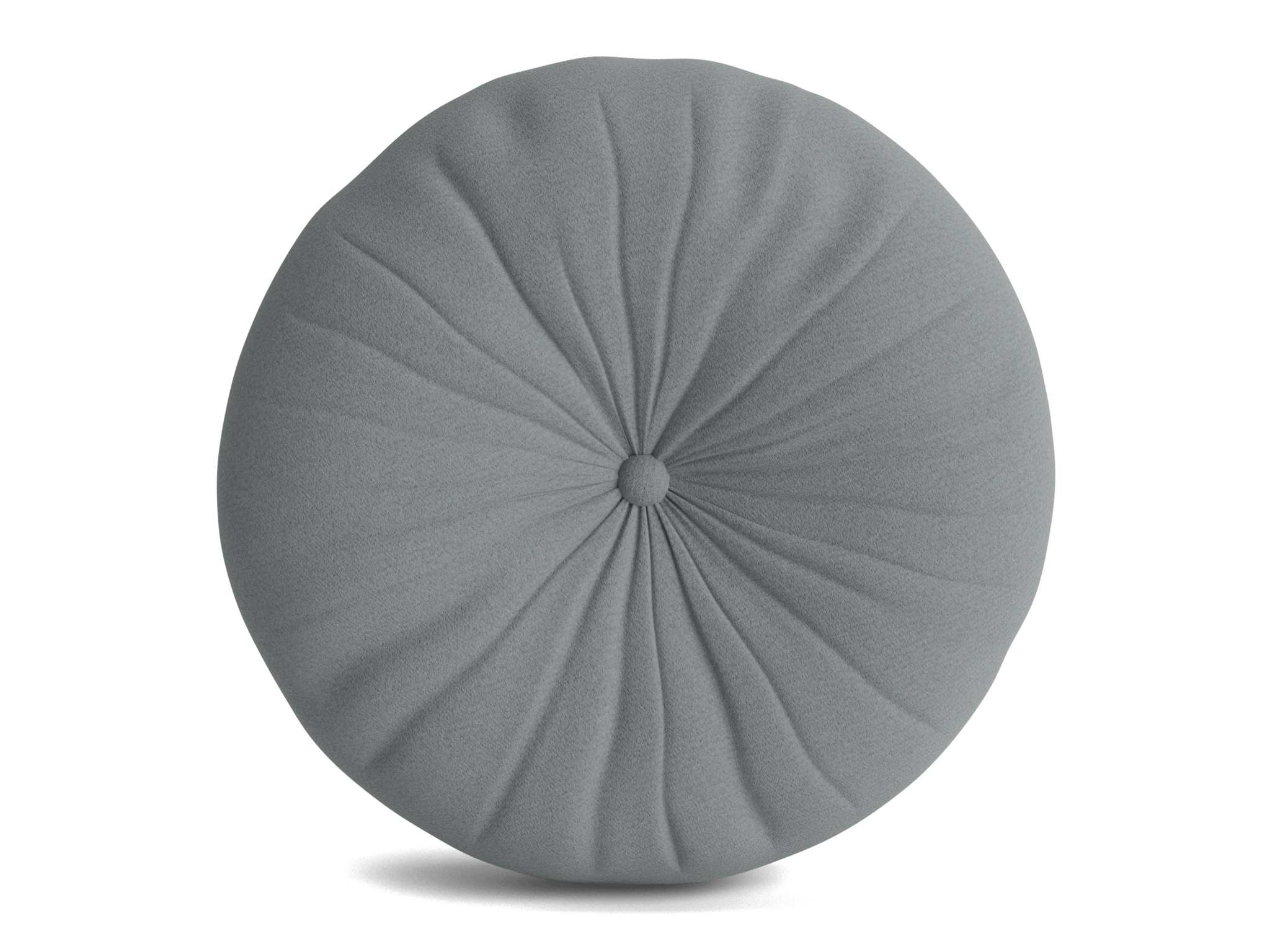 minka pleated round pillow royale ash