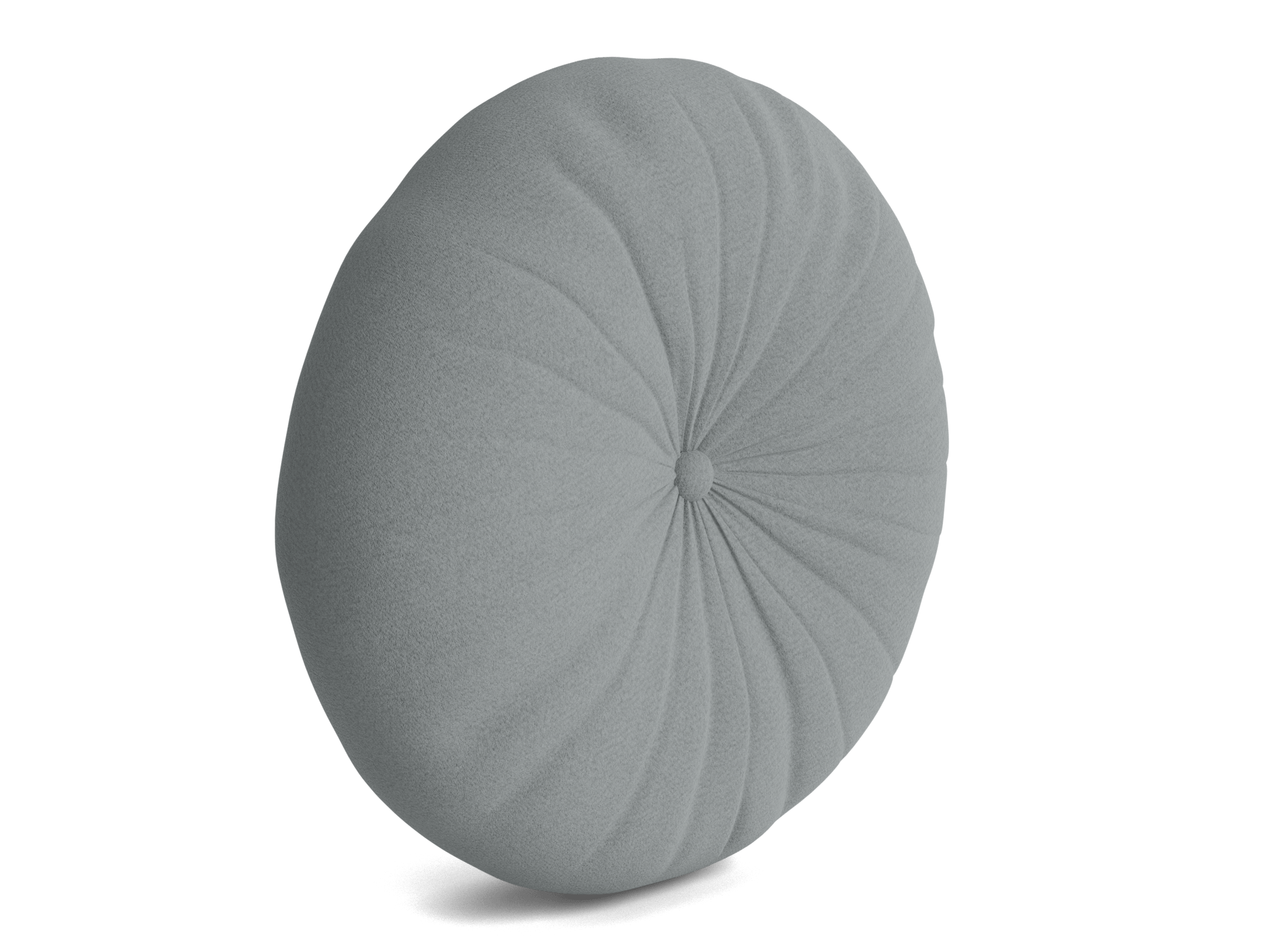 minka pleated round pillow royale ash