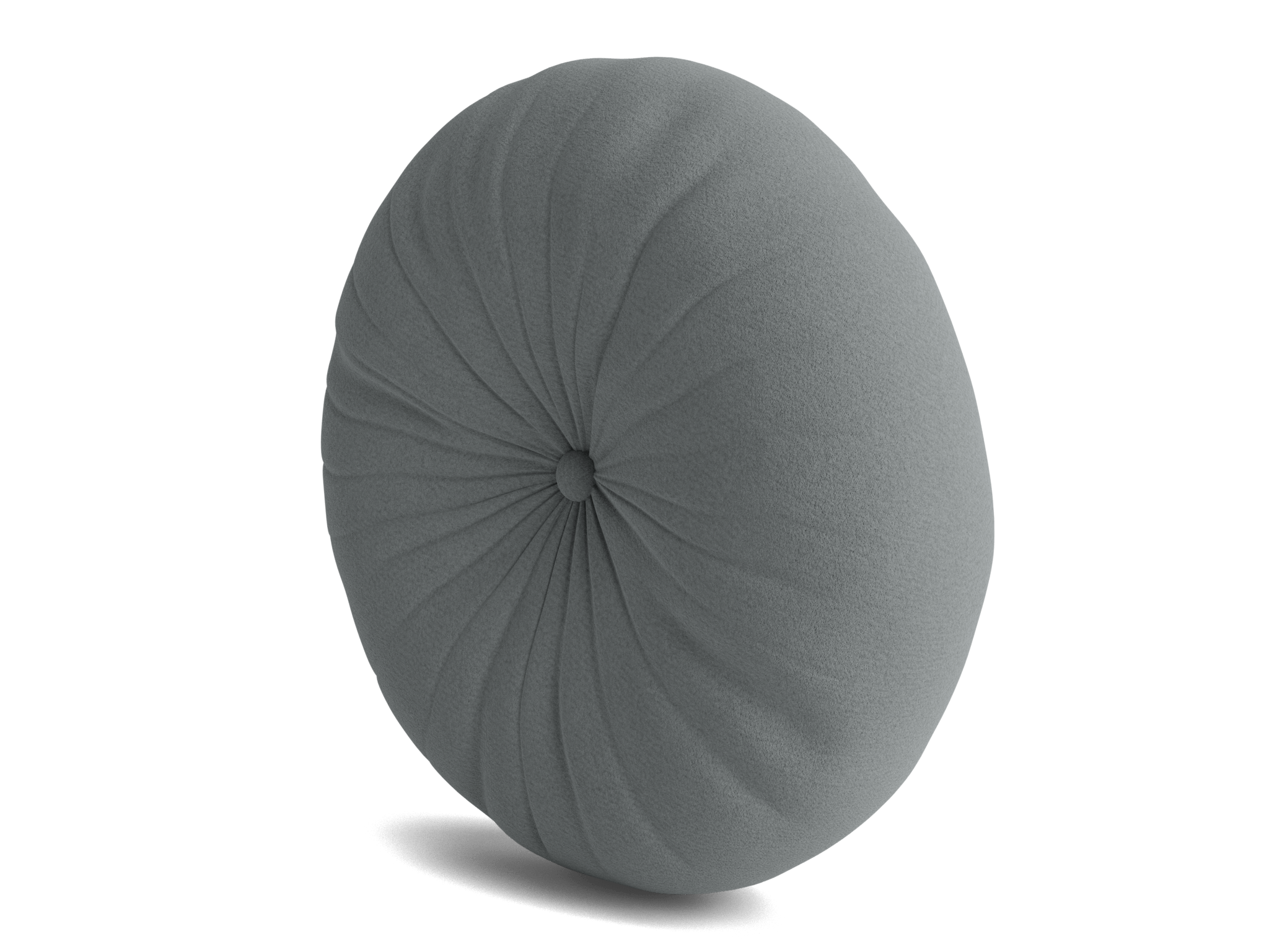 minka pleated round pillow royale ash