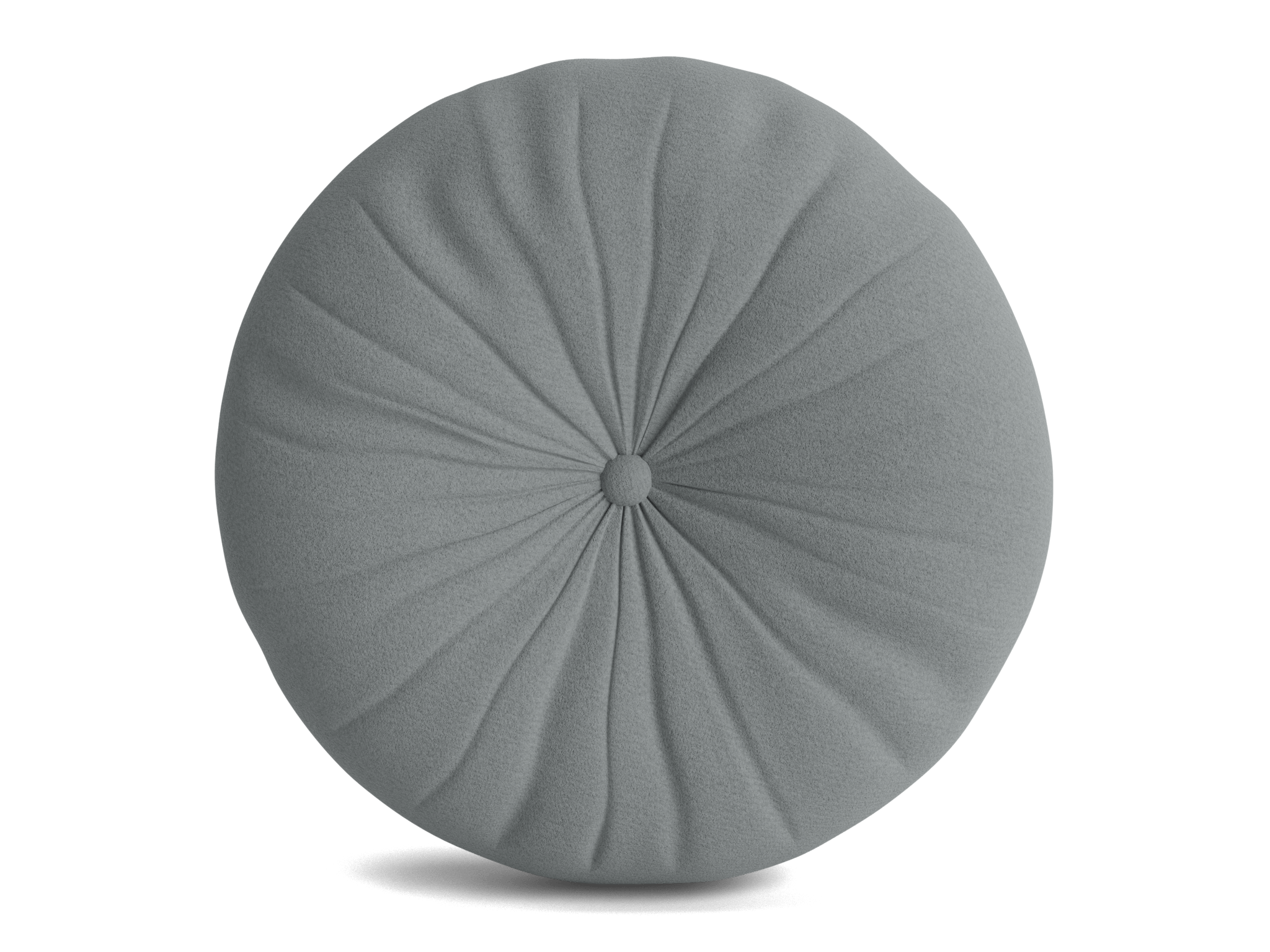 minka pleated round pillow royale ash