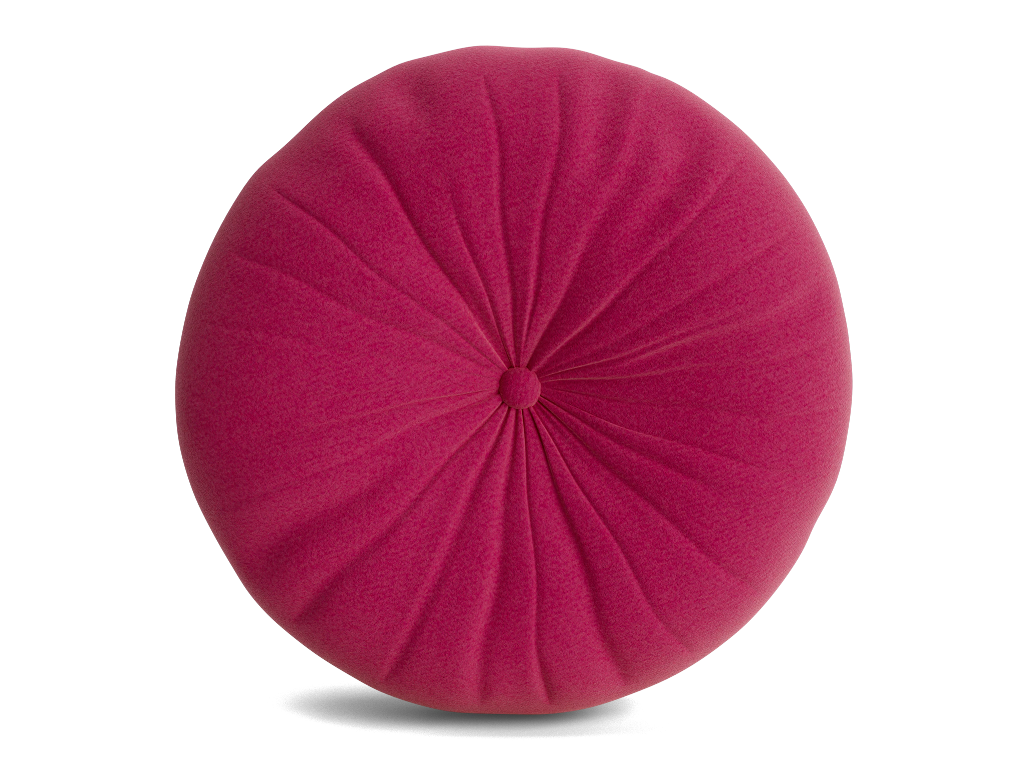 minka pleated round pillow royale berry