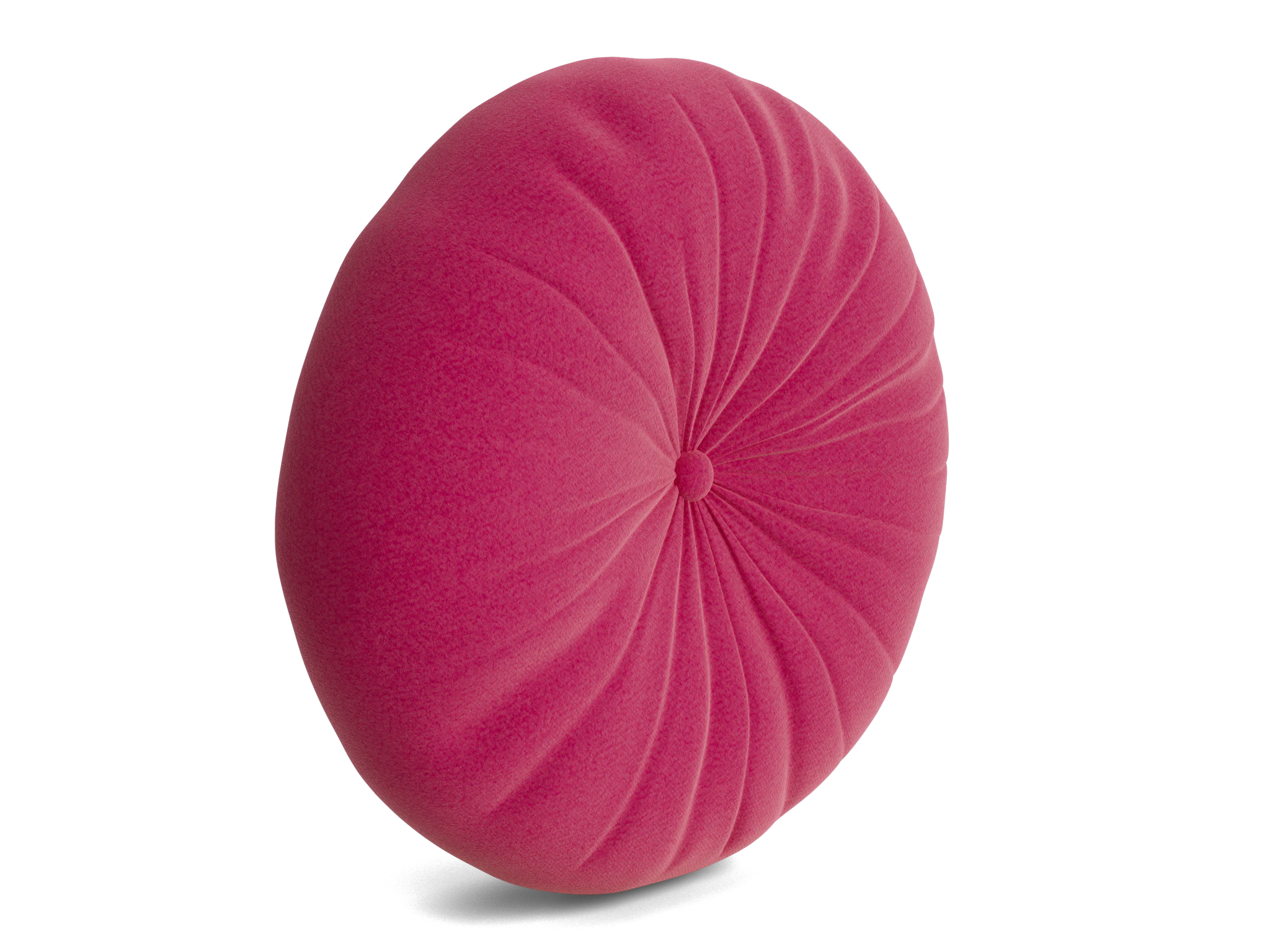 minka pleated round pillow royale berry