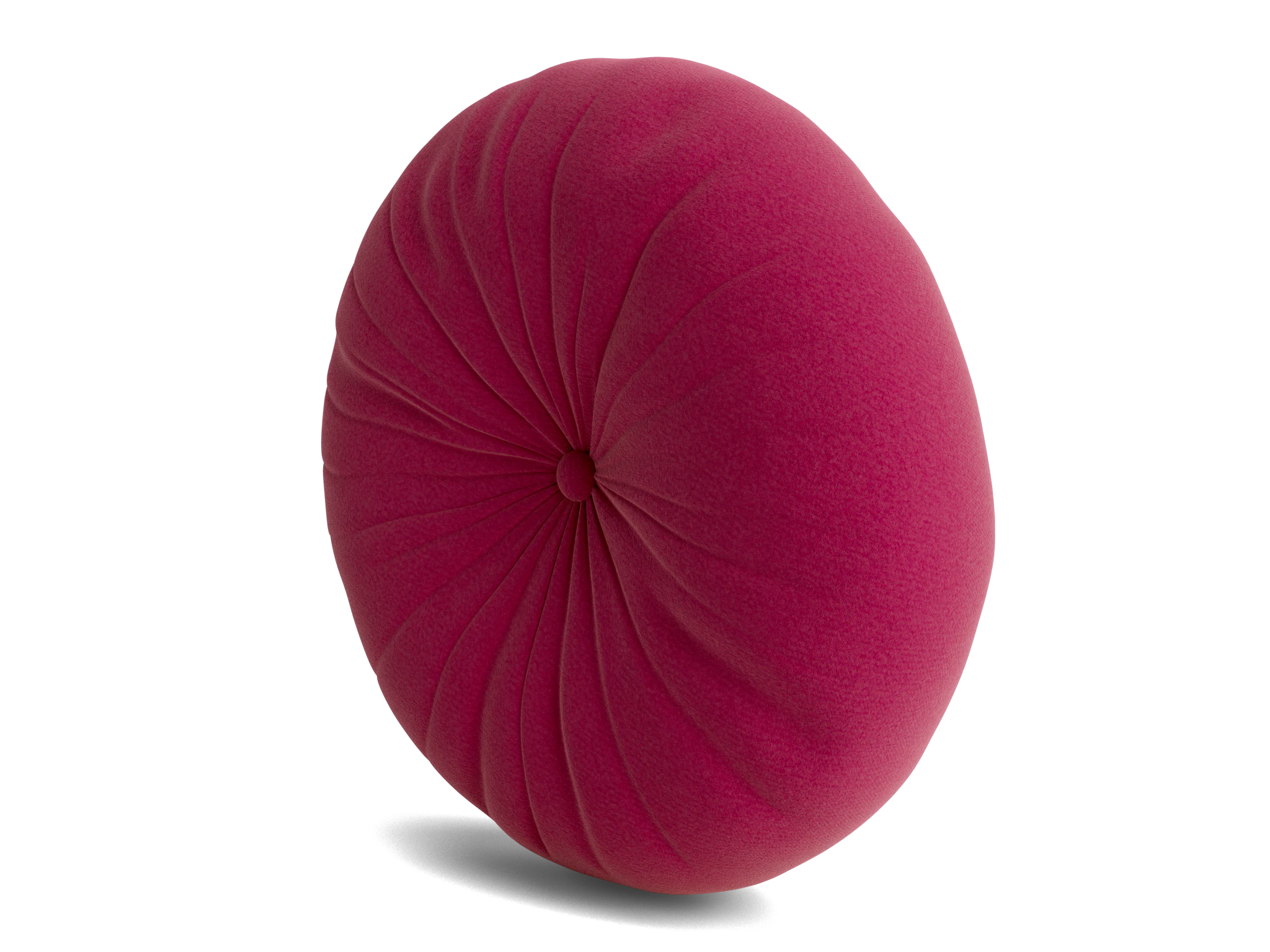minka pleated round pillow royale berry