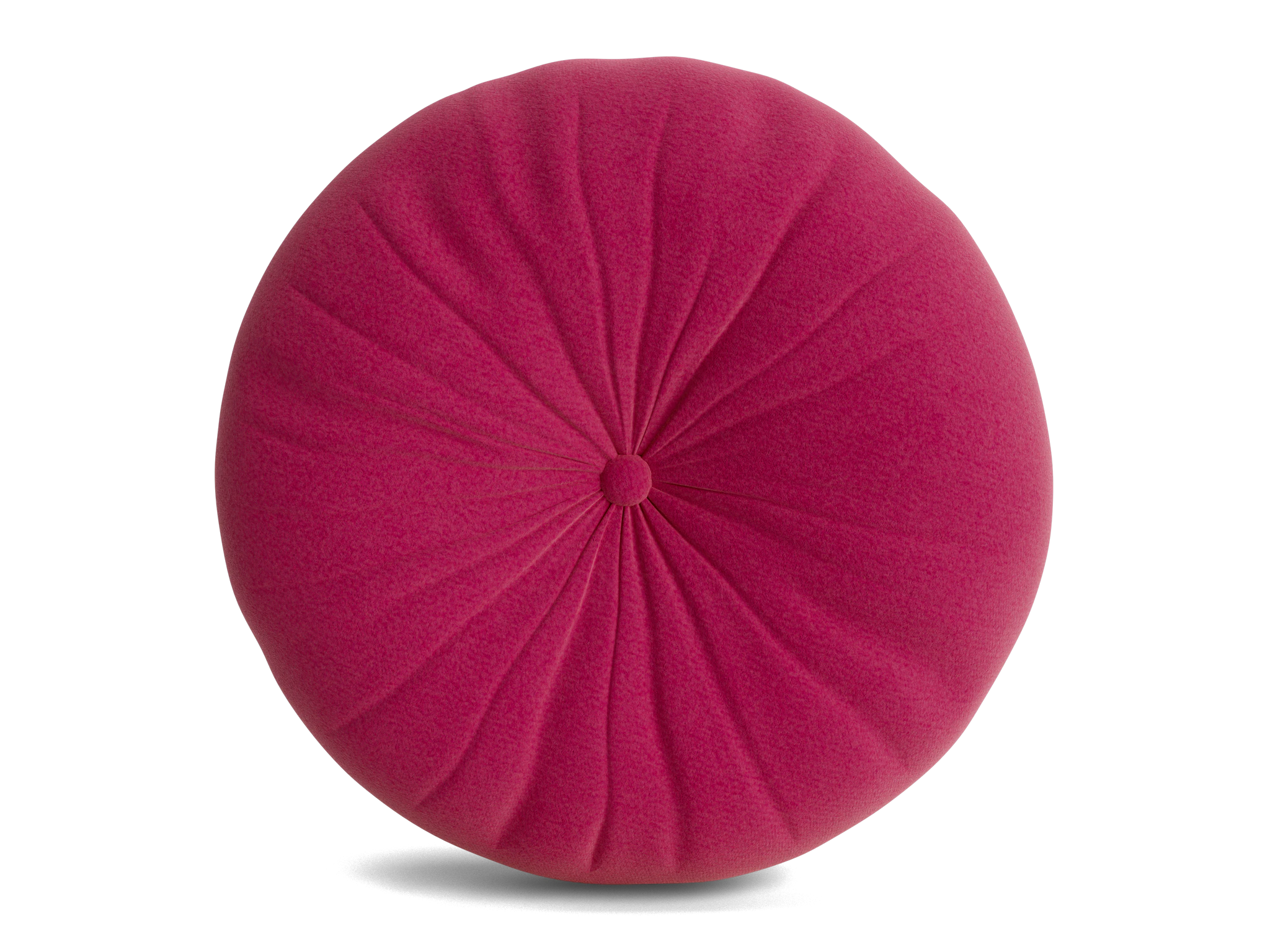 minka pleated round pillow royale berry