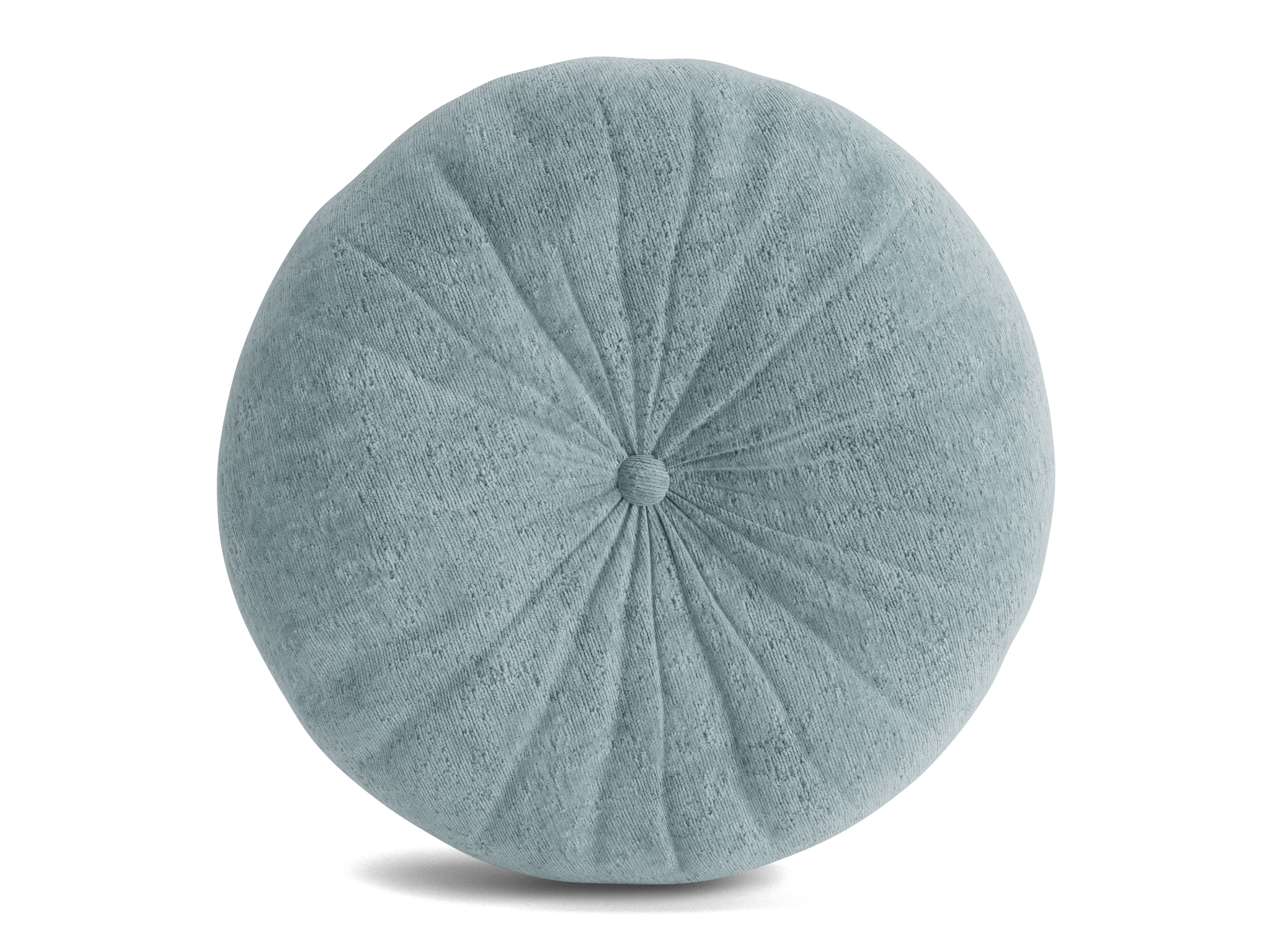 minka pleated round pillow plush mist