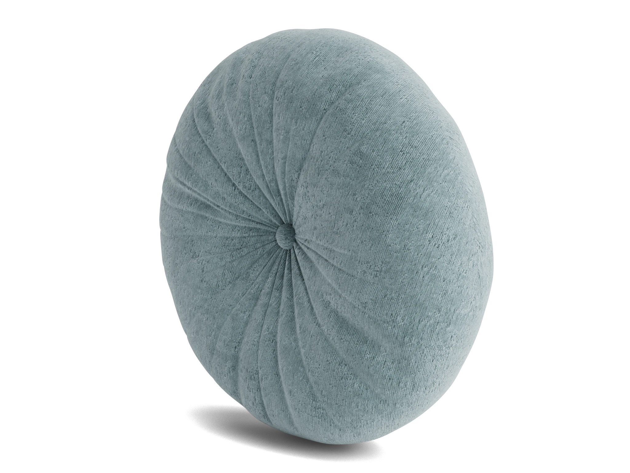 minka pleated round pillow plush mist