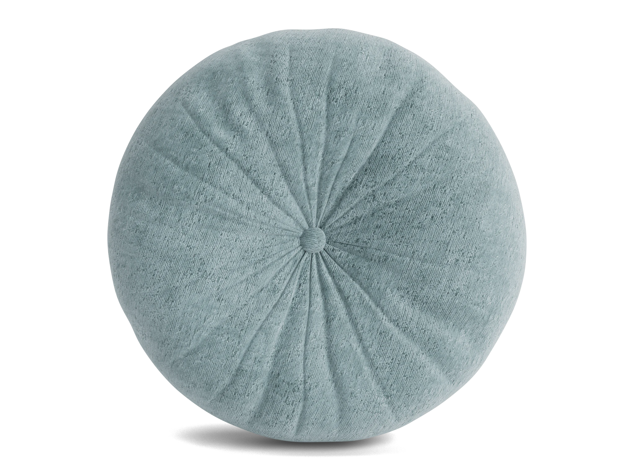 minka pleated round pillow plush mist