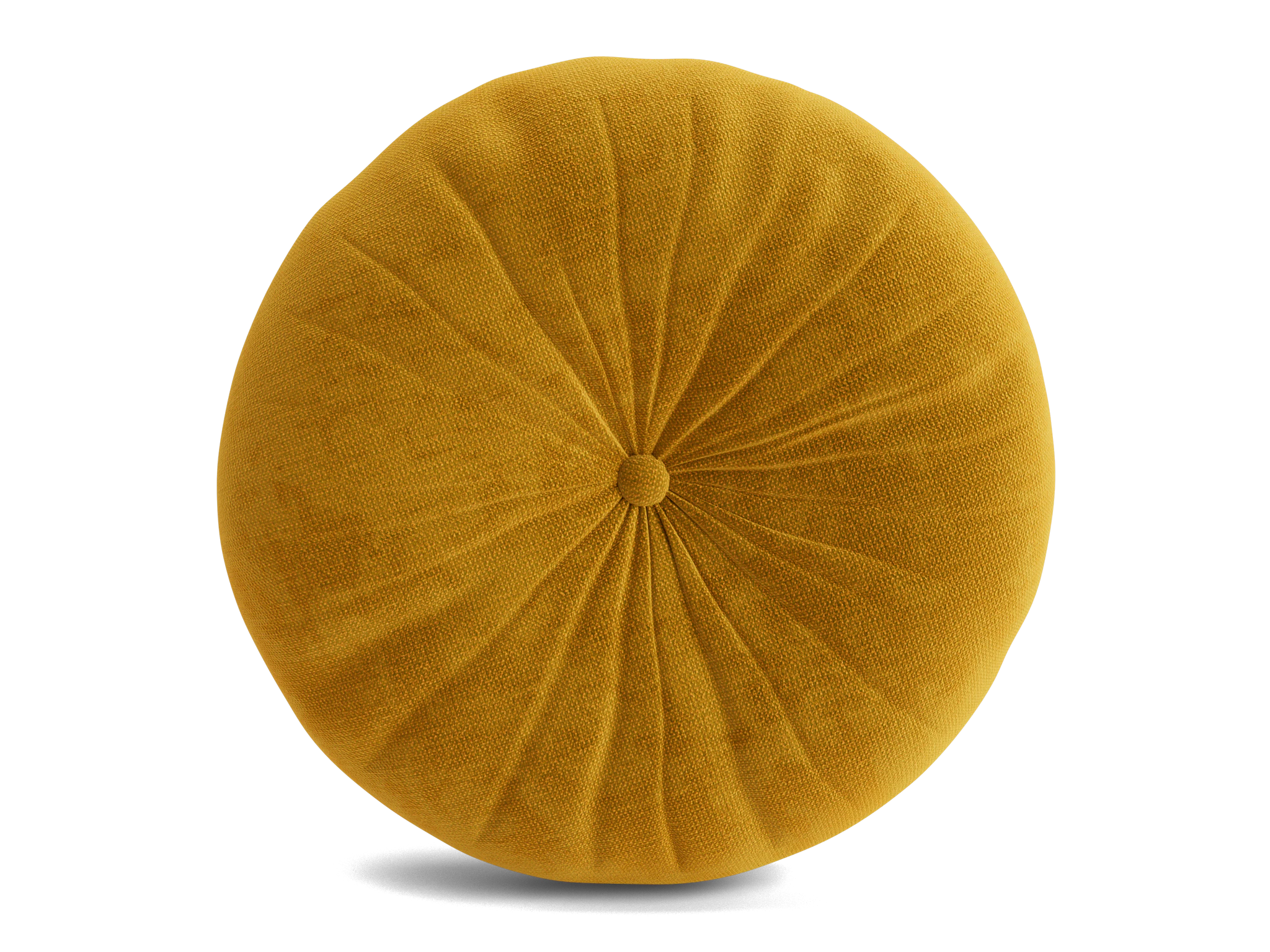 minka pleated round pillow harper amber gold