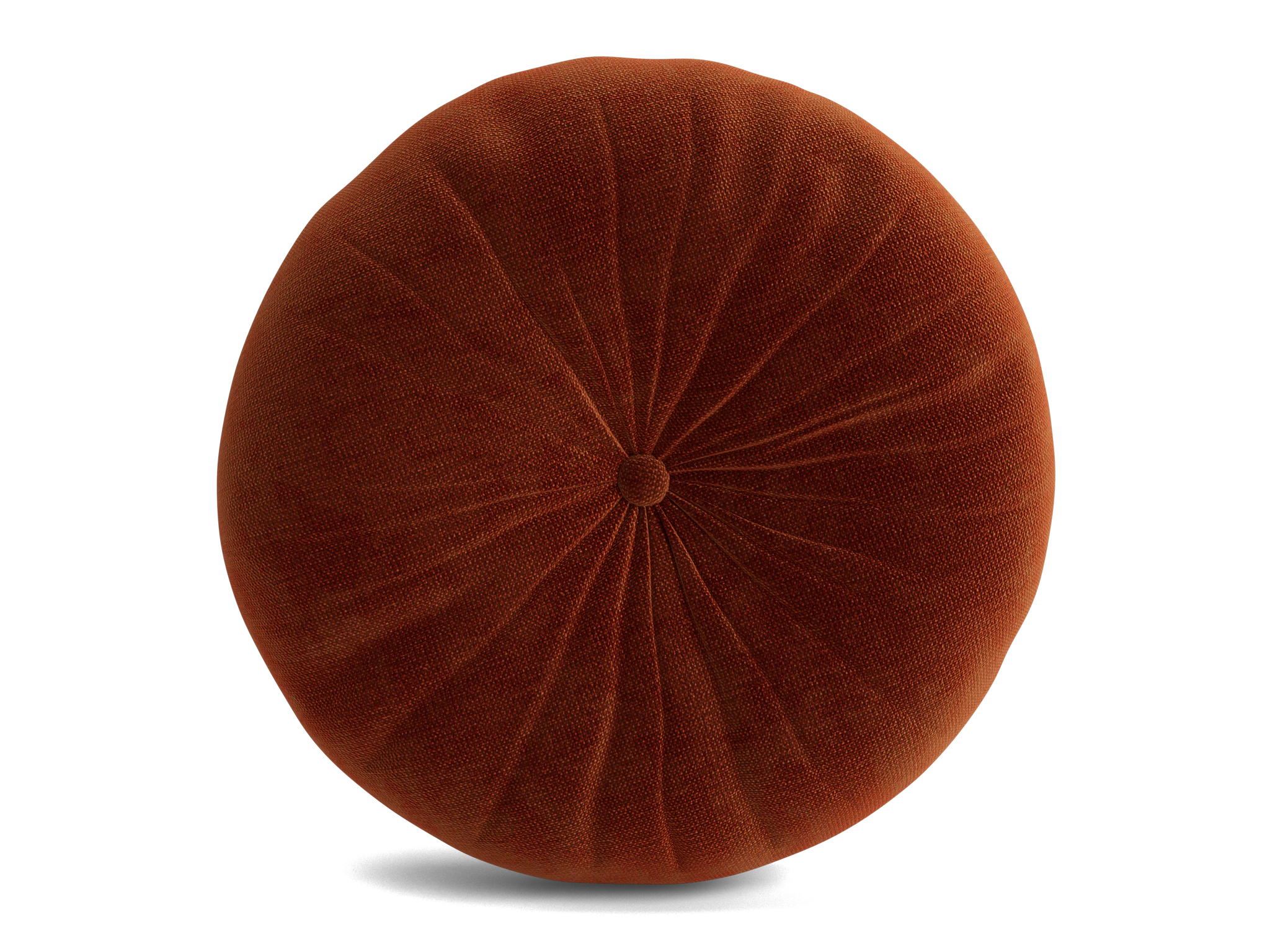 minka pleated round pillow harper cinnamon