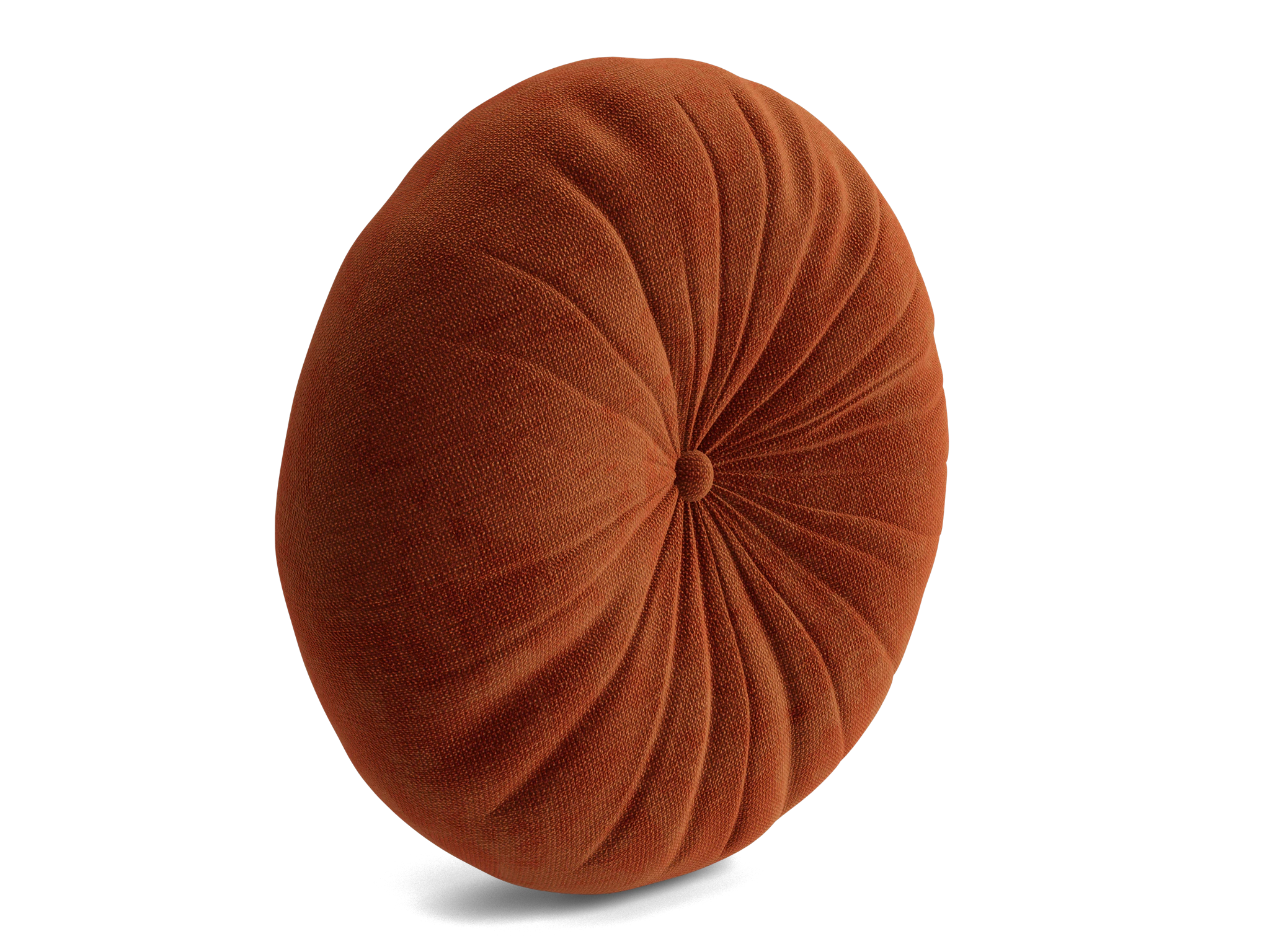 minka pleated round pillow harper cinnamon