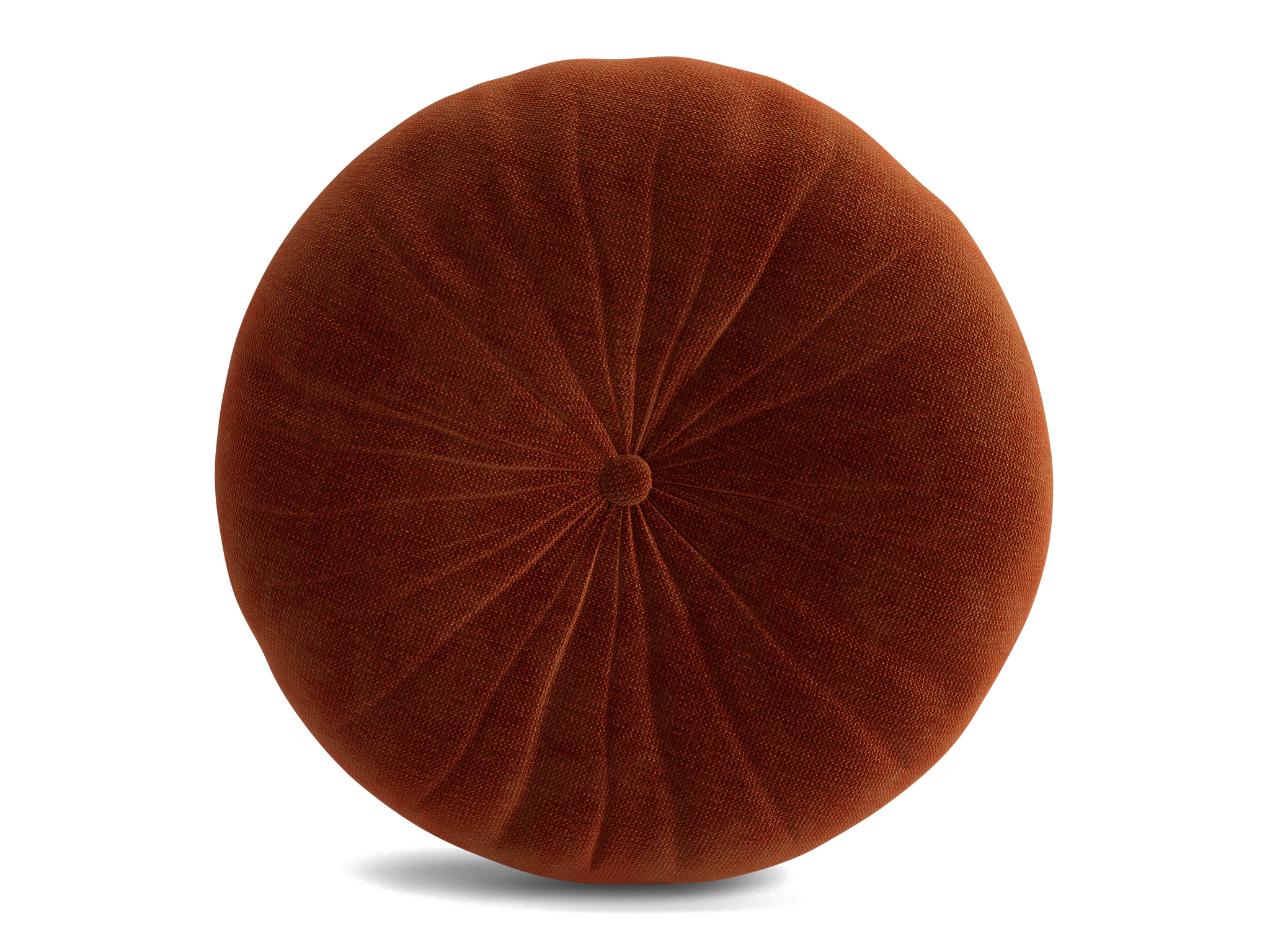 minka pleated round pillow harper cinnamon
