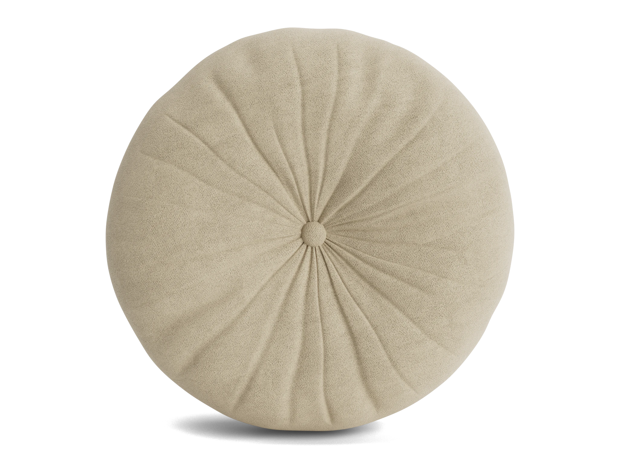 minka pleated round pillow royale sand