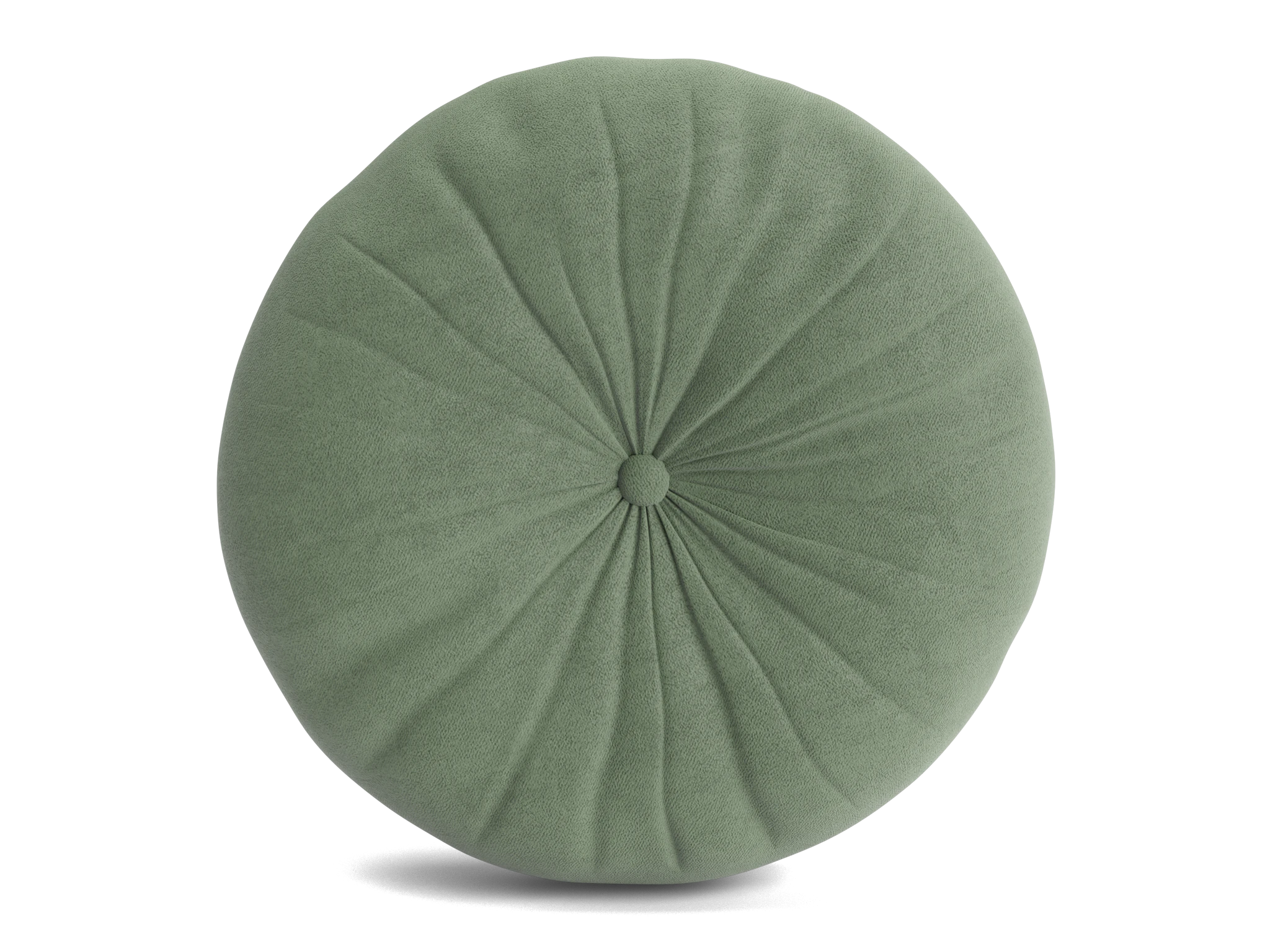minka pleated round pillow royale sage