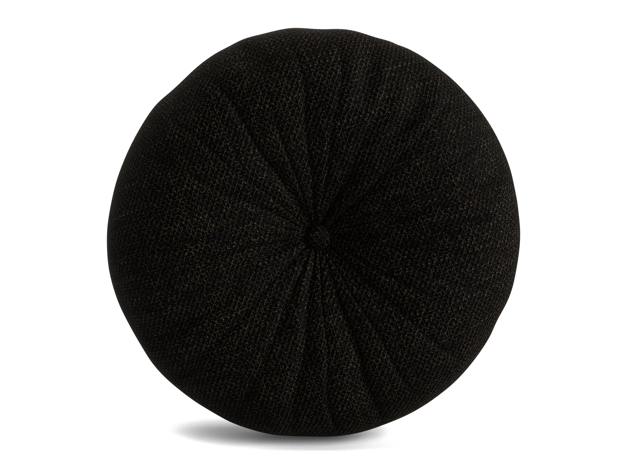 minka pleated round pillow milo onyx
