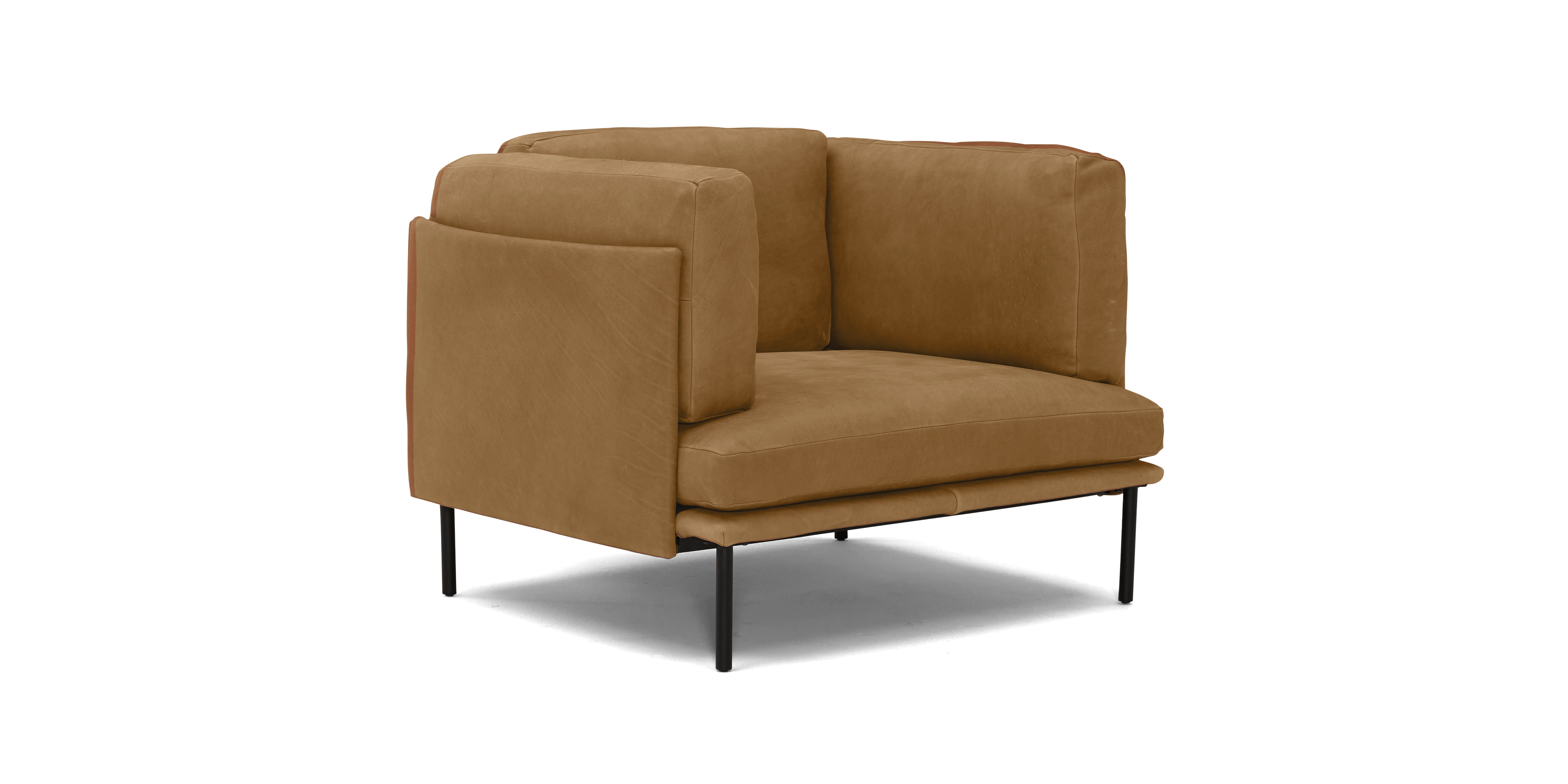 ryker leather chair toledo camel