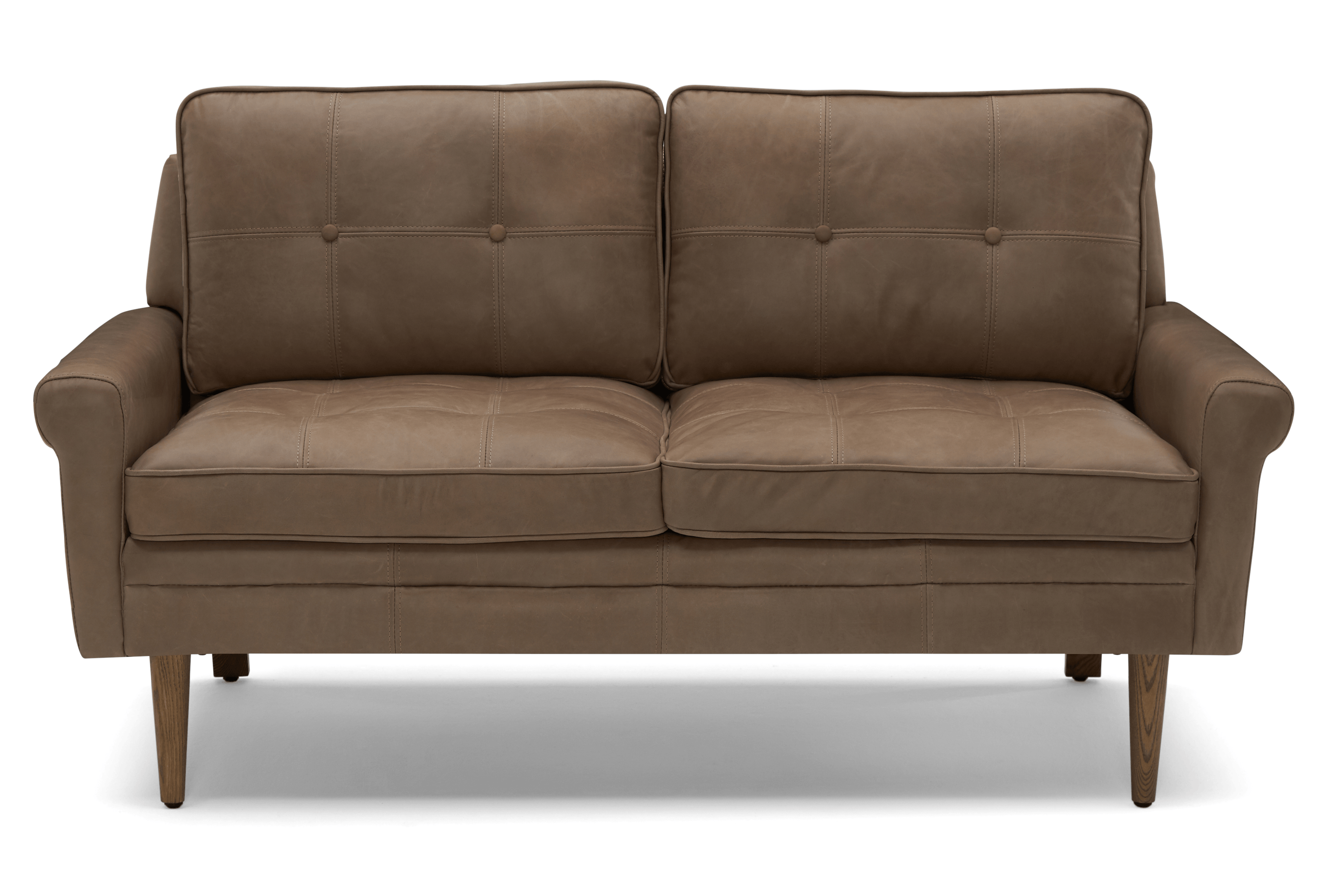 quill leather apartment sofa
