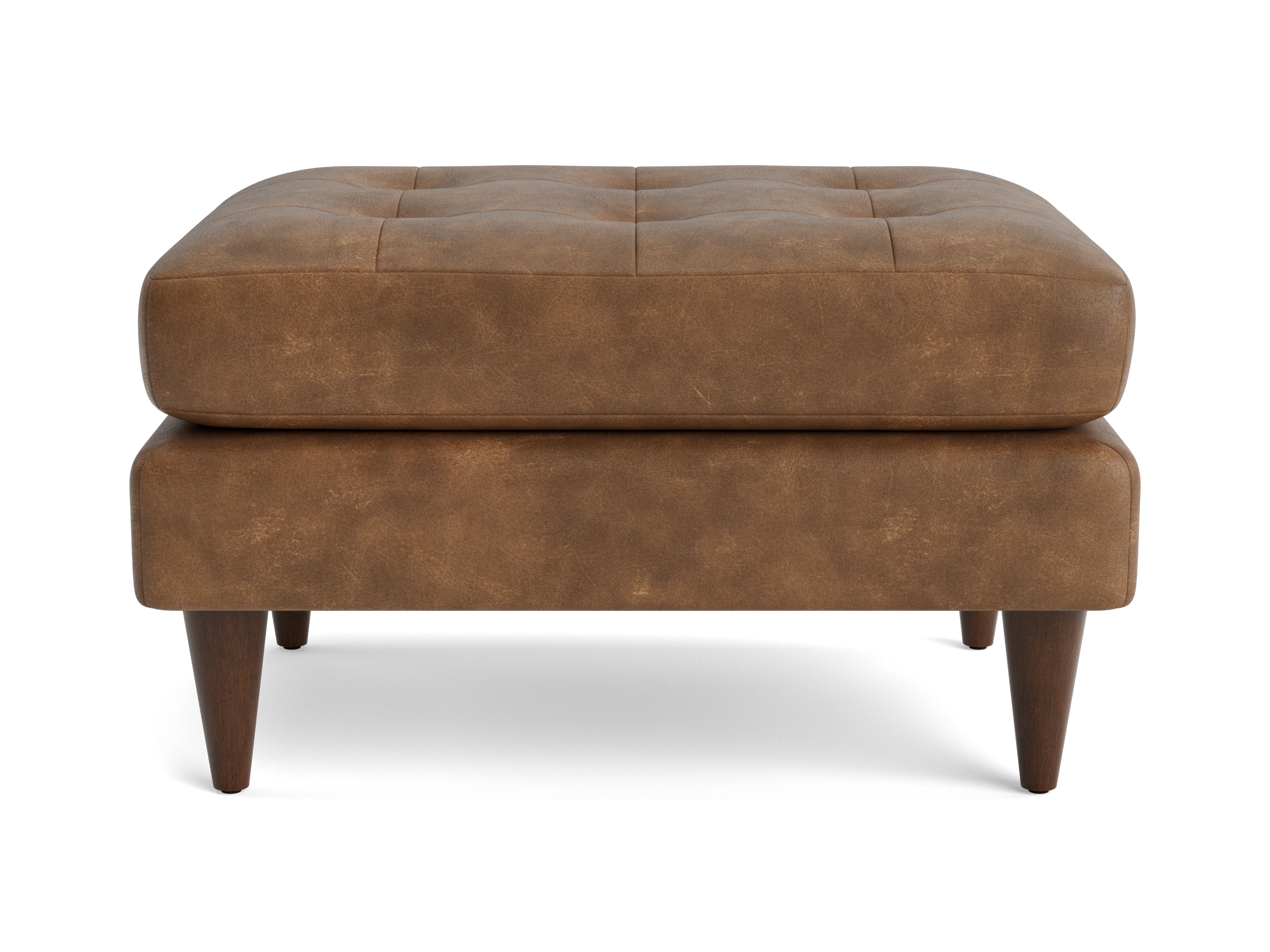 eliot leather ottoman santiago ale