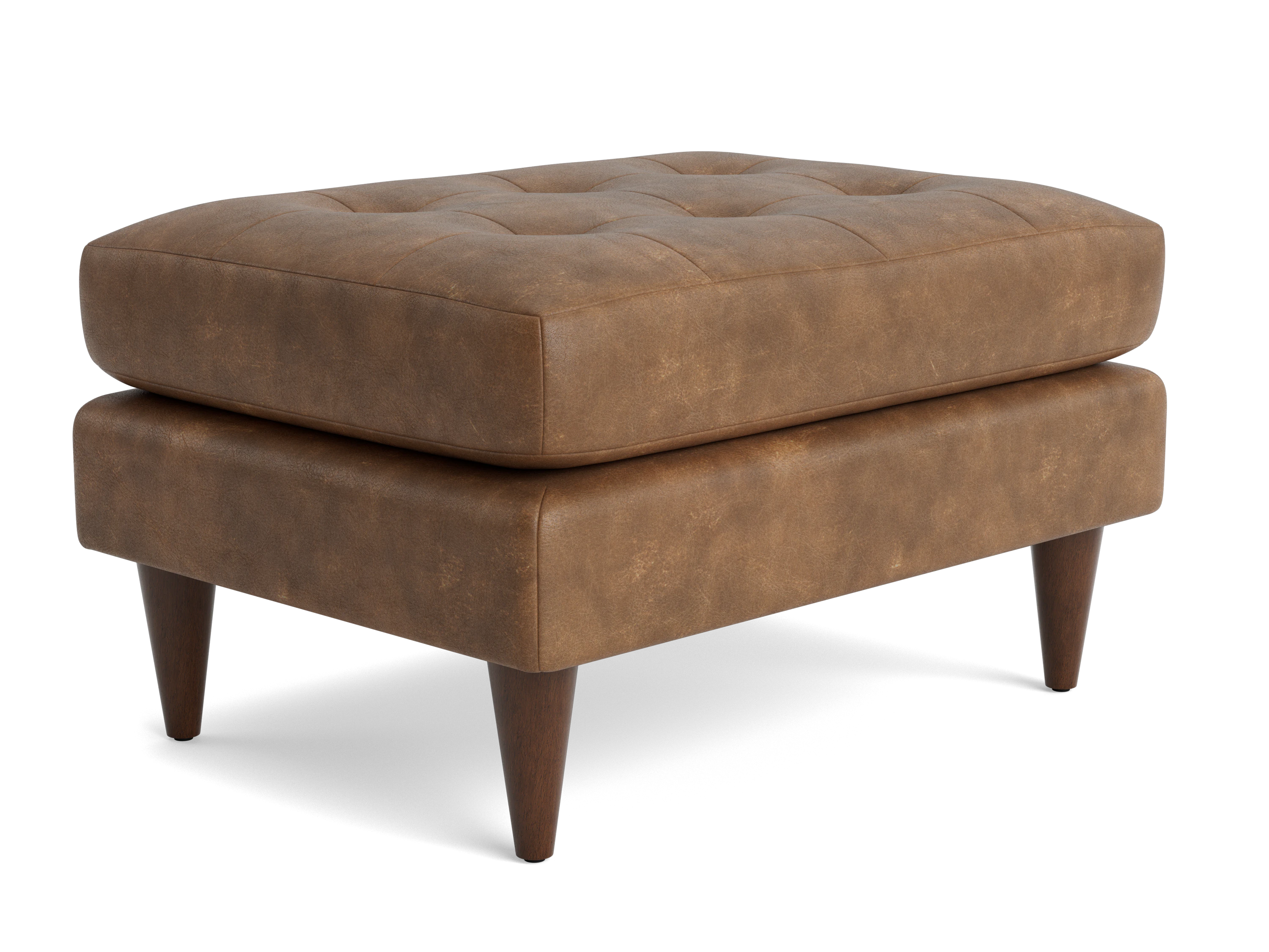 eliot leather ottoman santiago ale