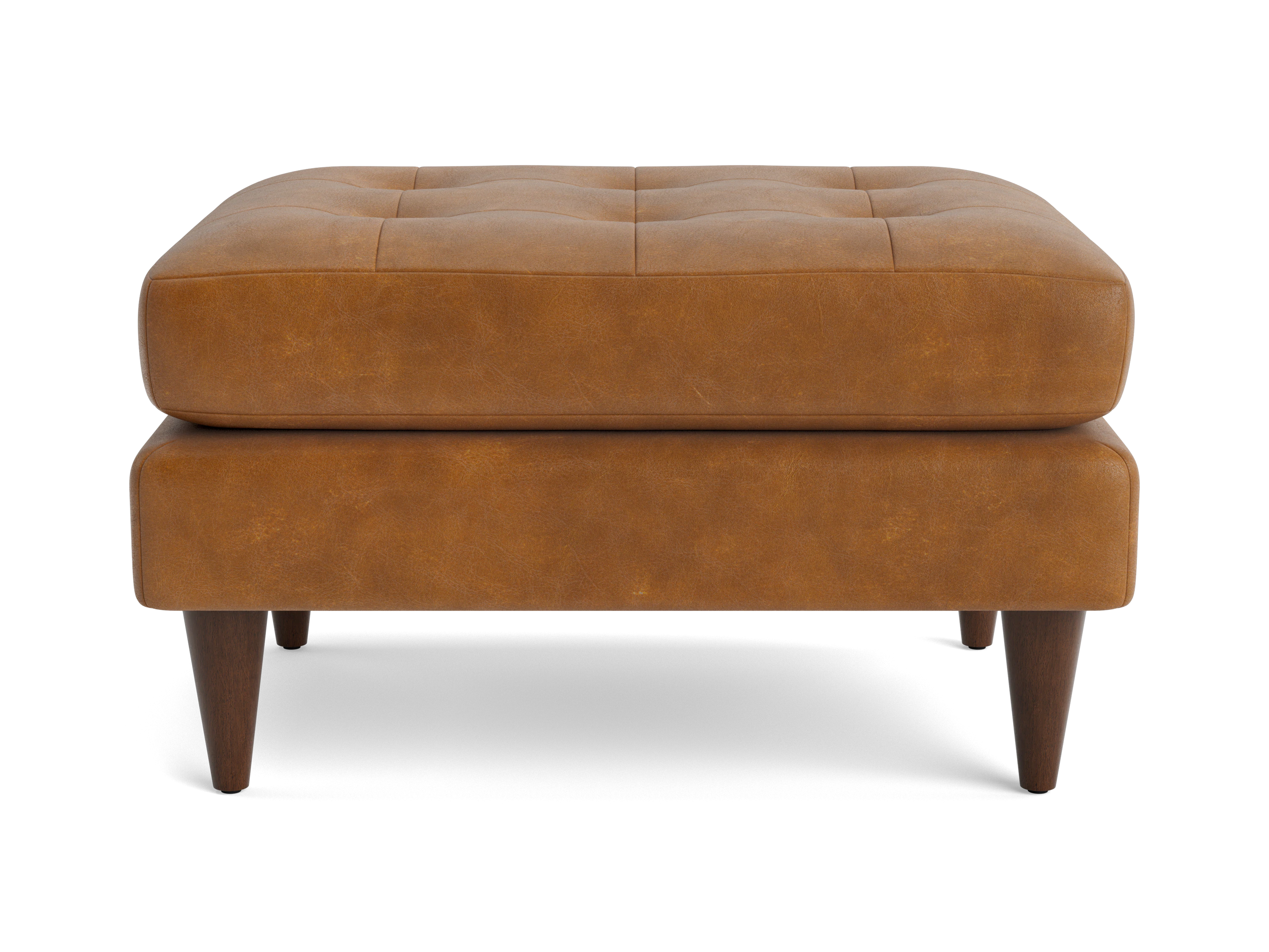 eliot leather ottoman santiago cider