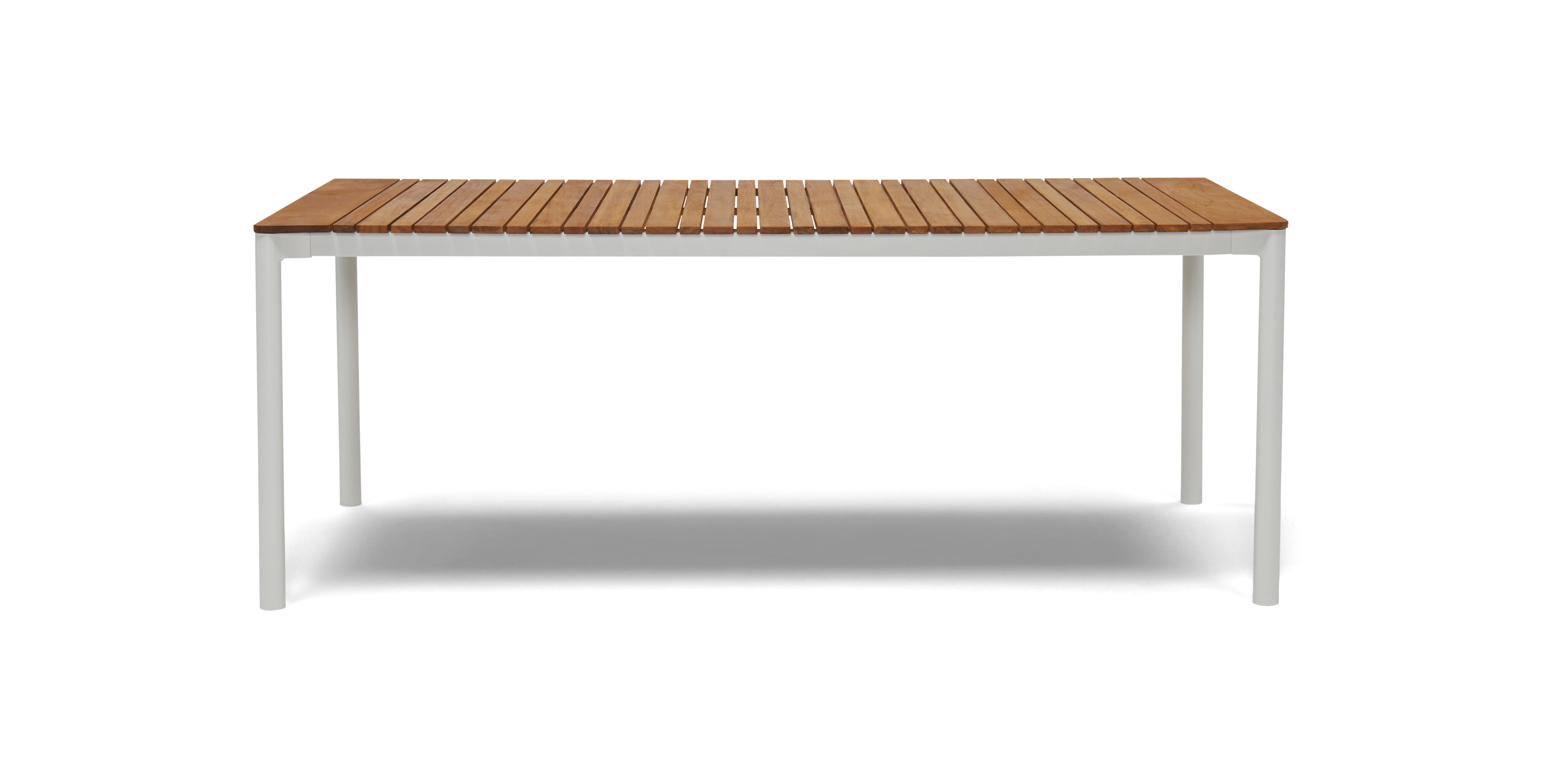 white kinsey outdoor dining table