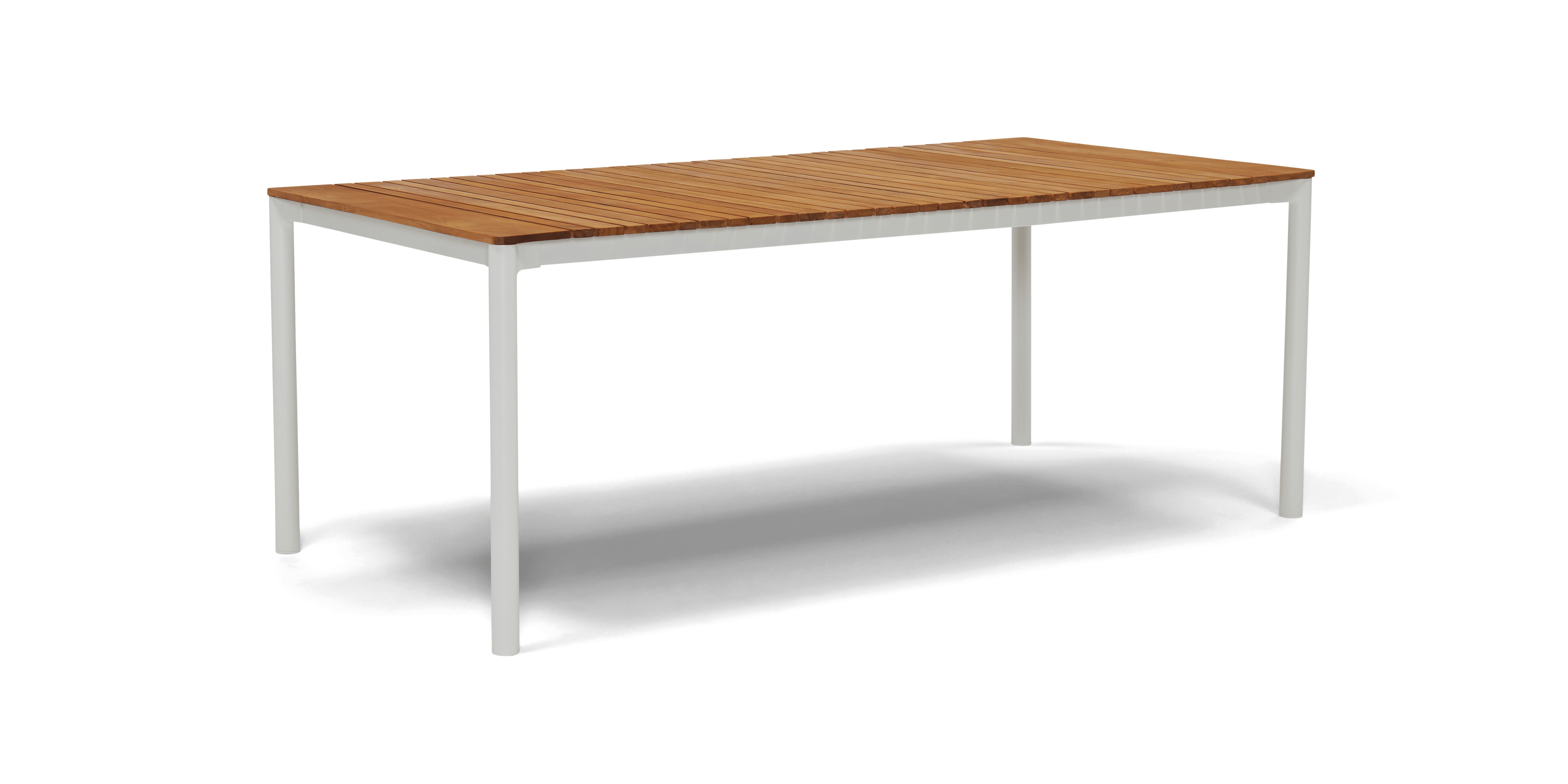 white kinsey outdoor dining table