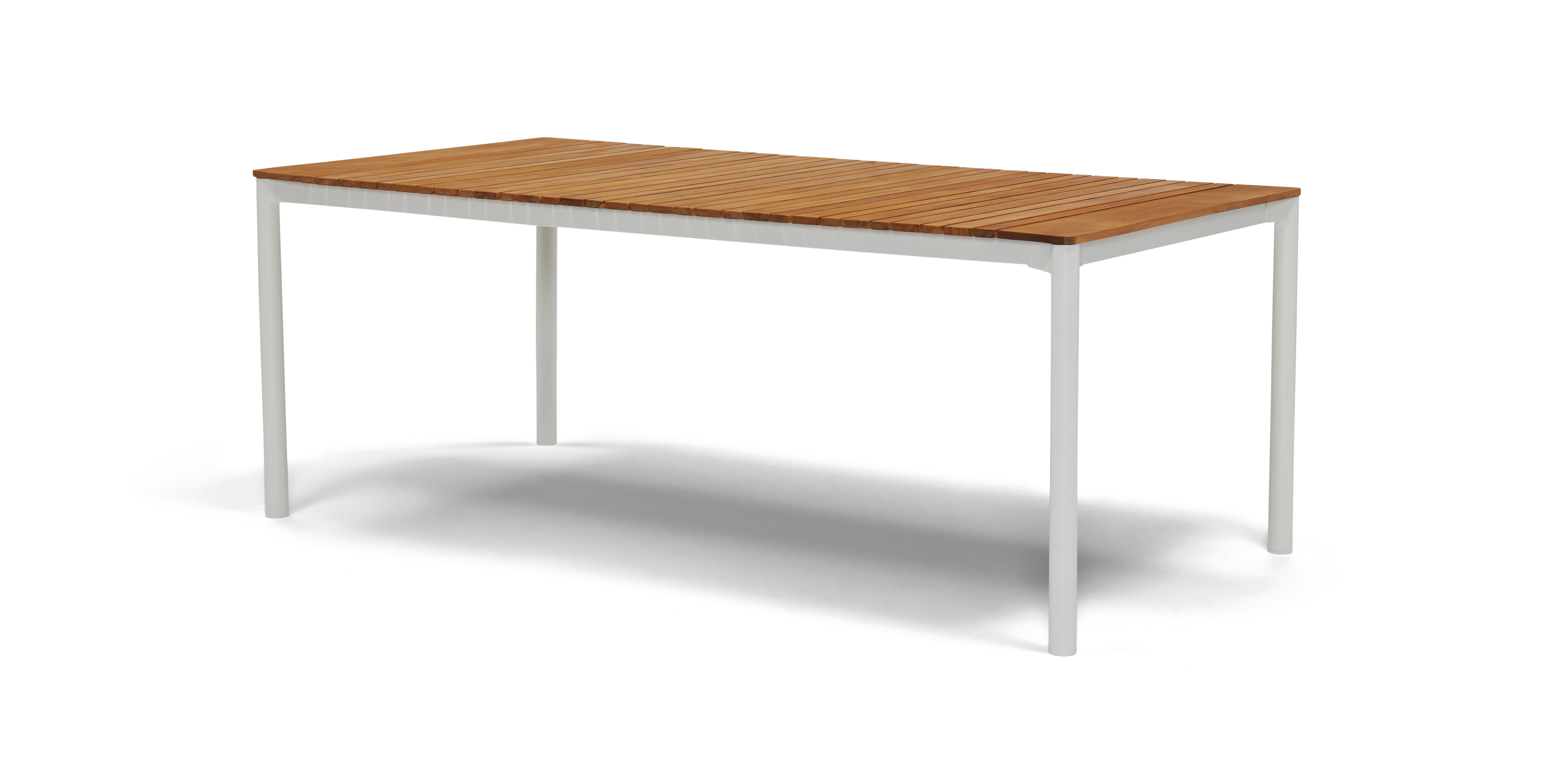 white kinsey outdoor dining table