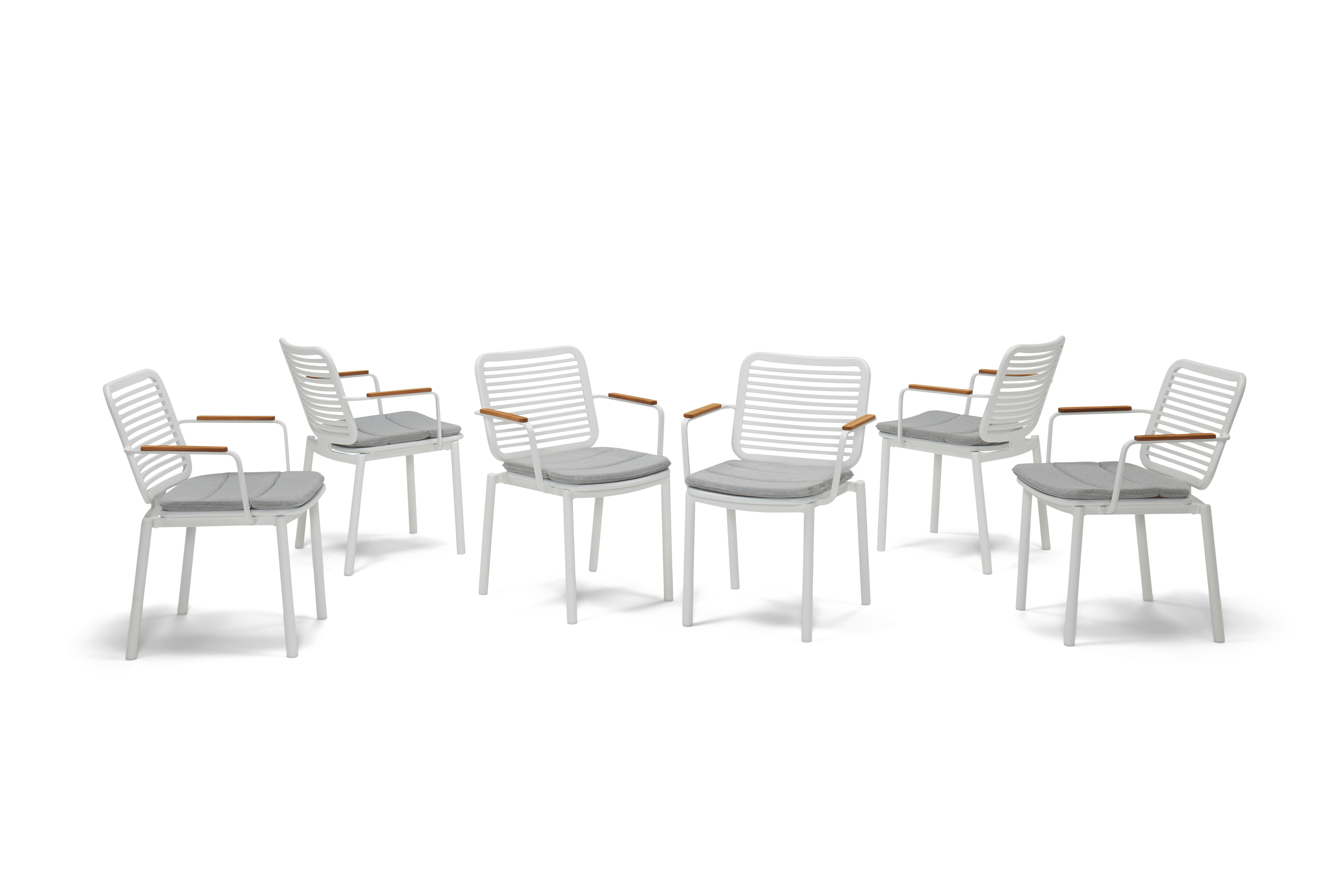 white kinsey outdoor dining chair %28set 6%29