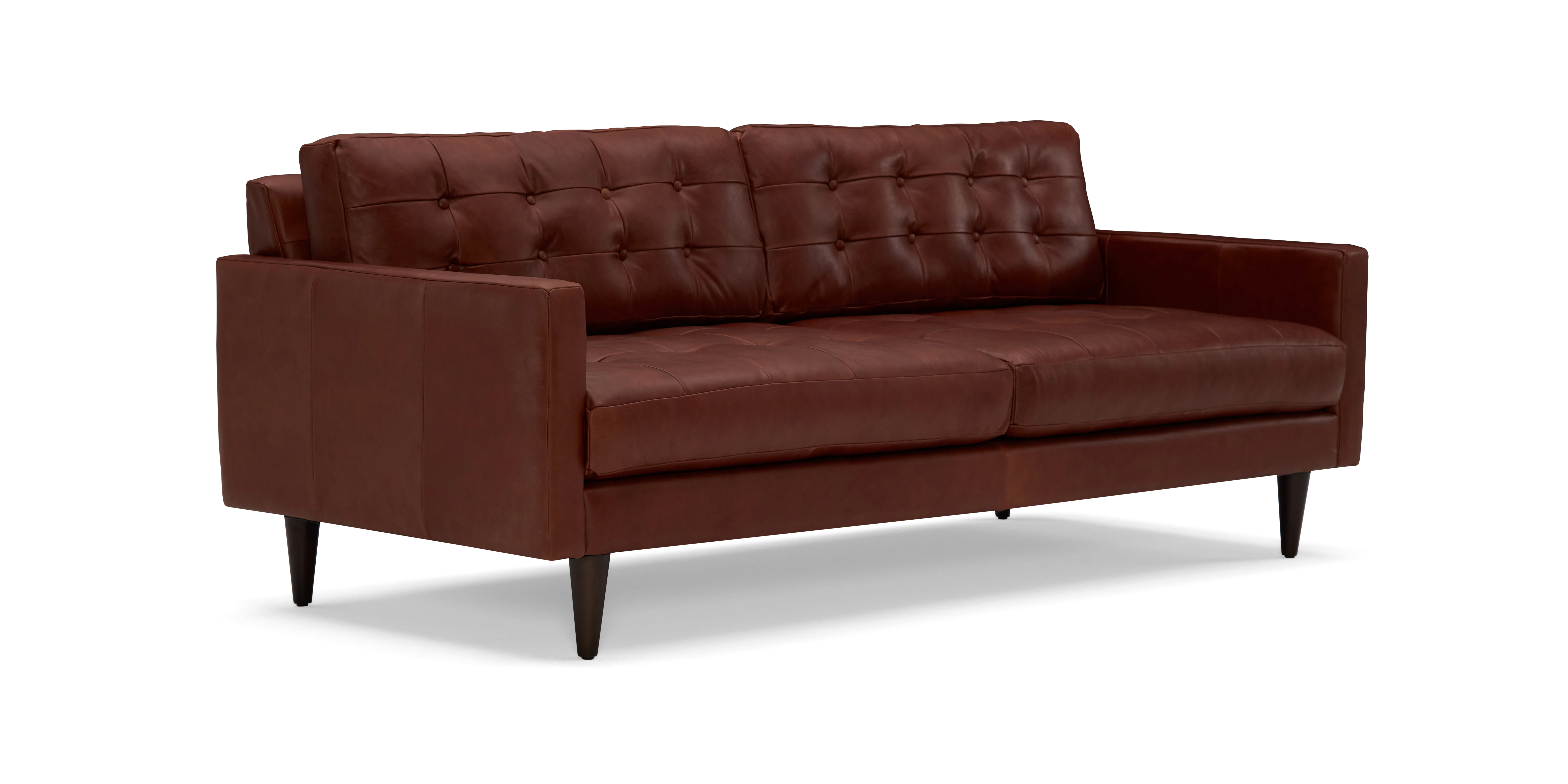 eliot leather sofa santiago cigar