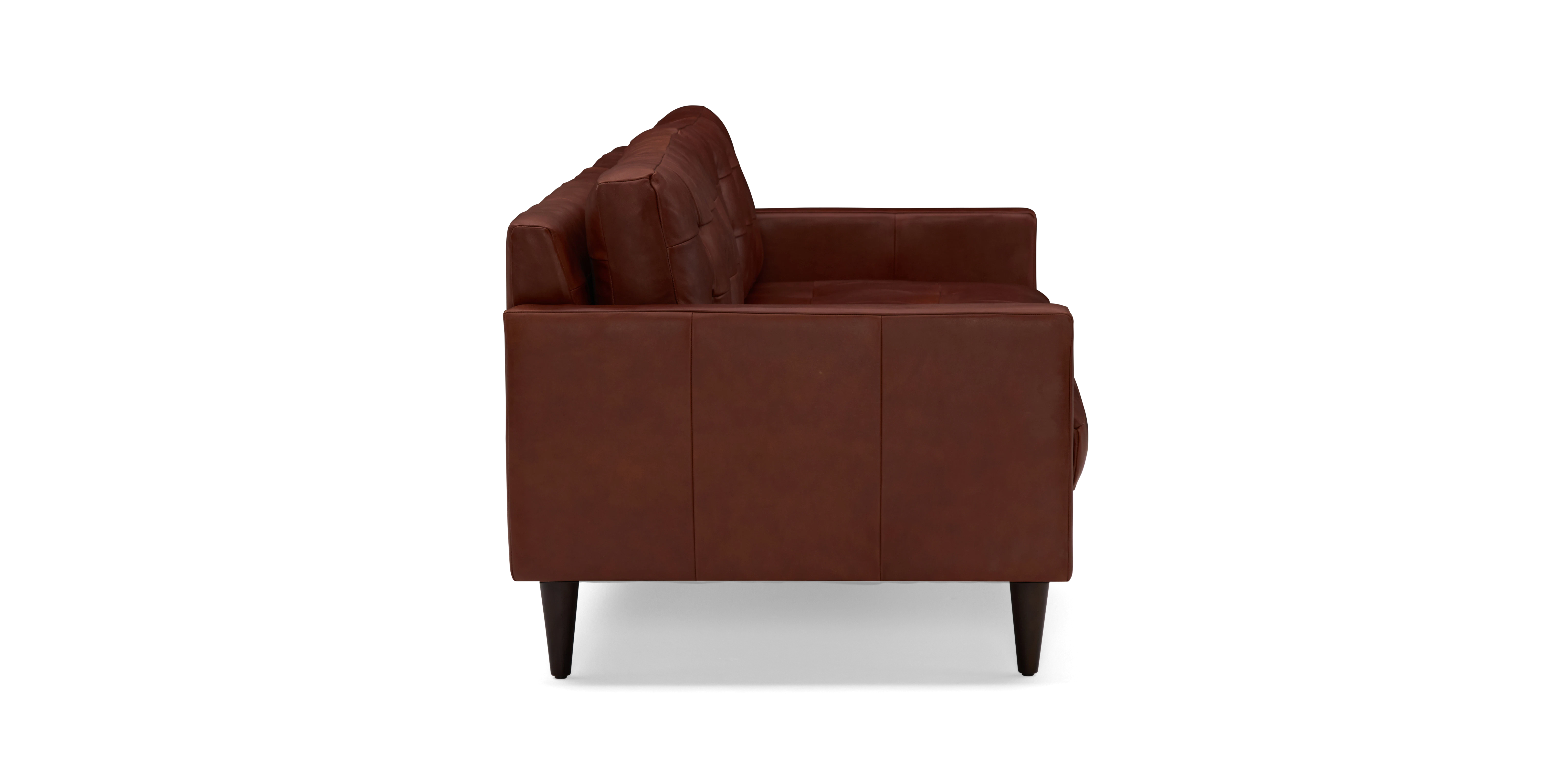 eliot leather sofa santiago cigar