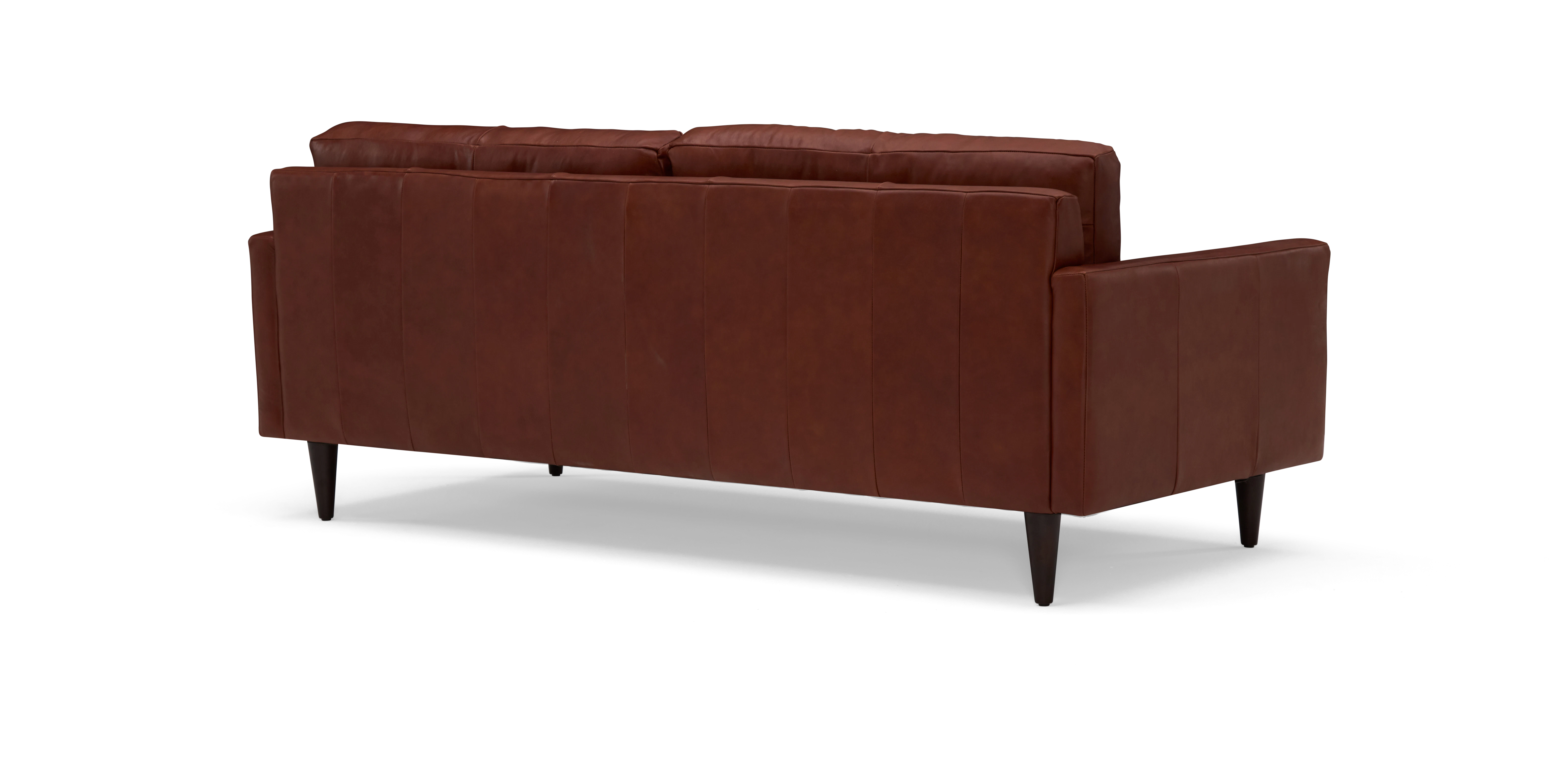 eliot leather sofa santiago cigar