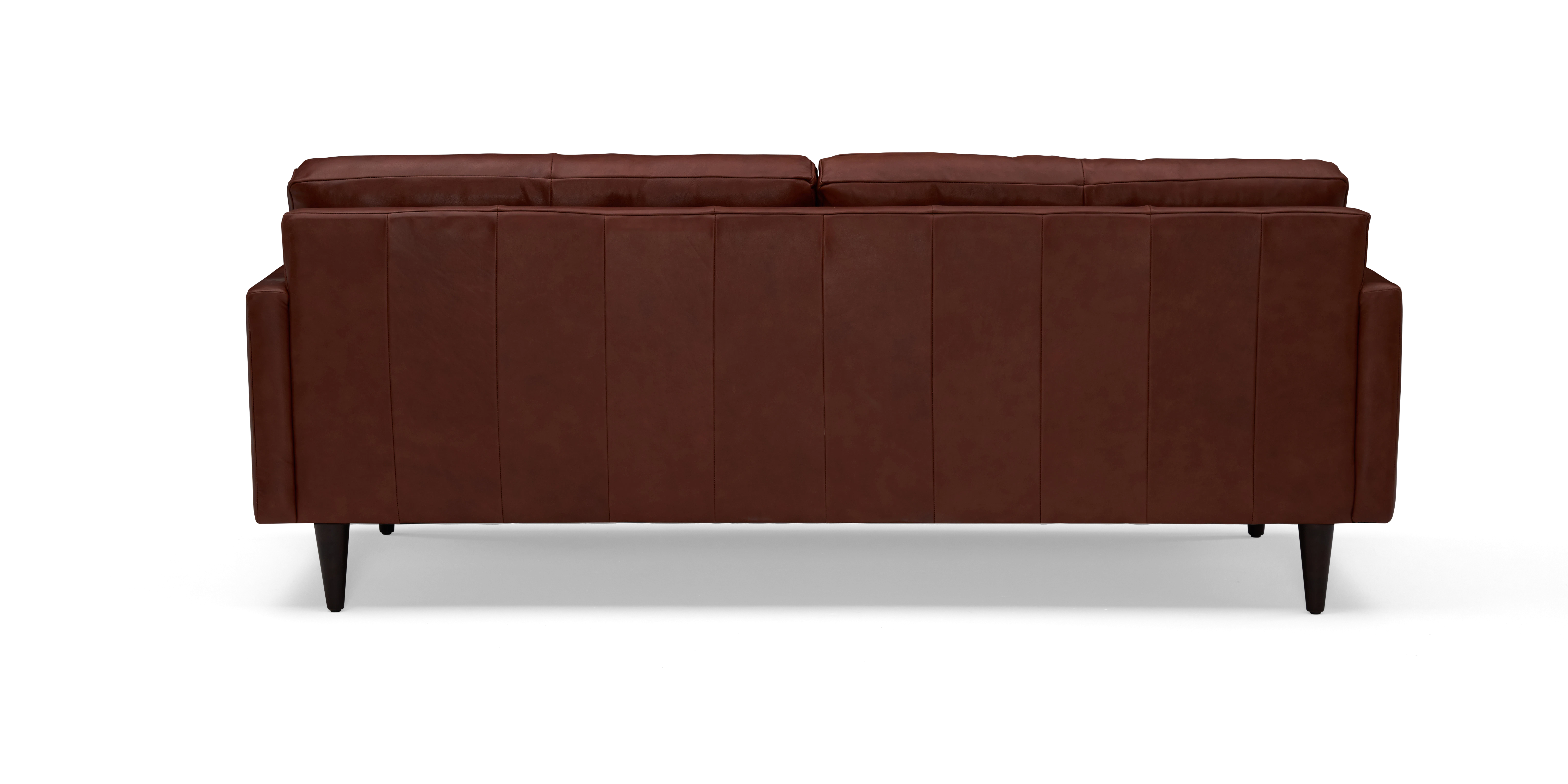 eliot leather sofa santiago cigar