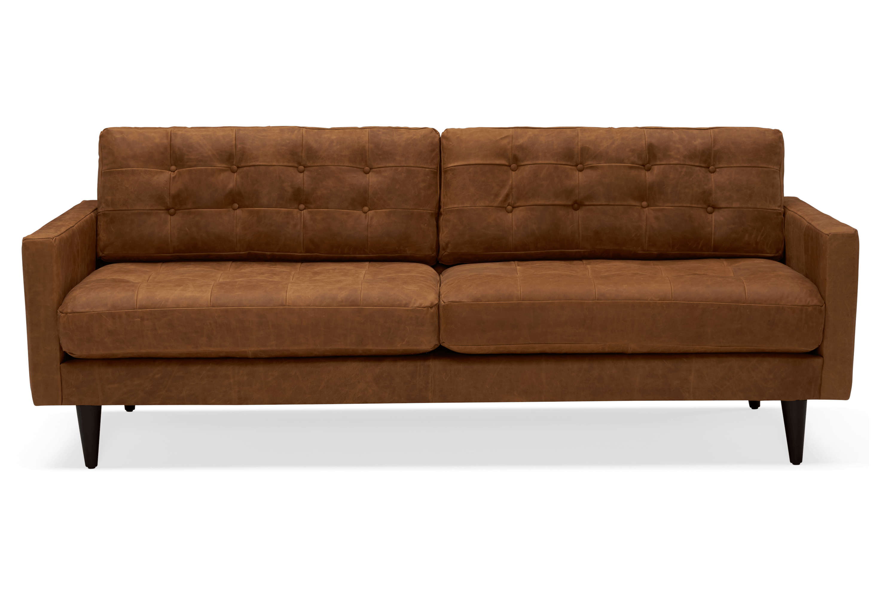 eliot leather sofa santiago toffee