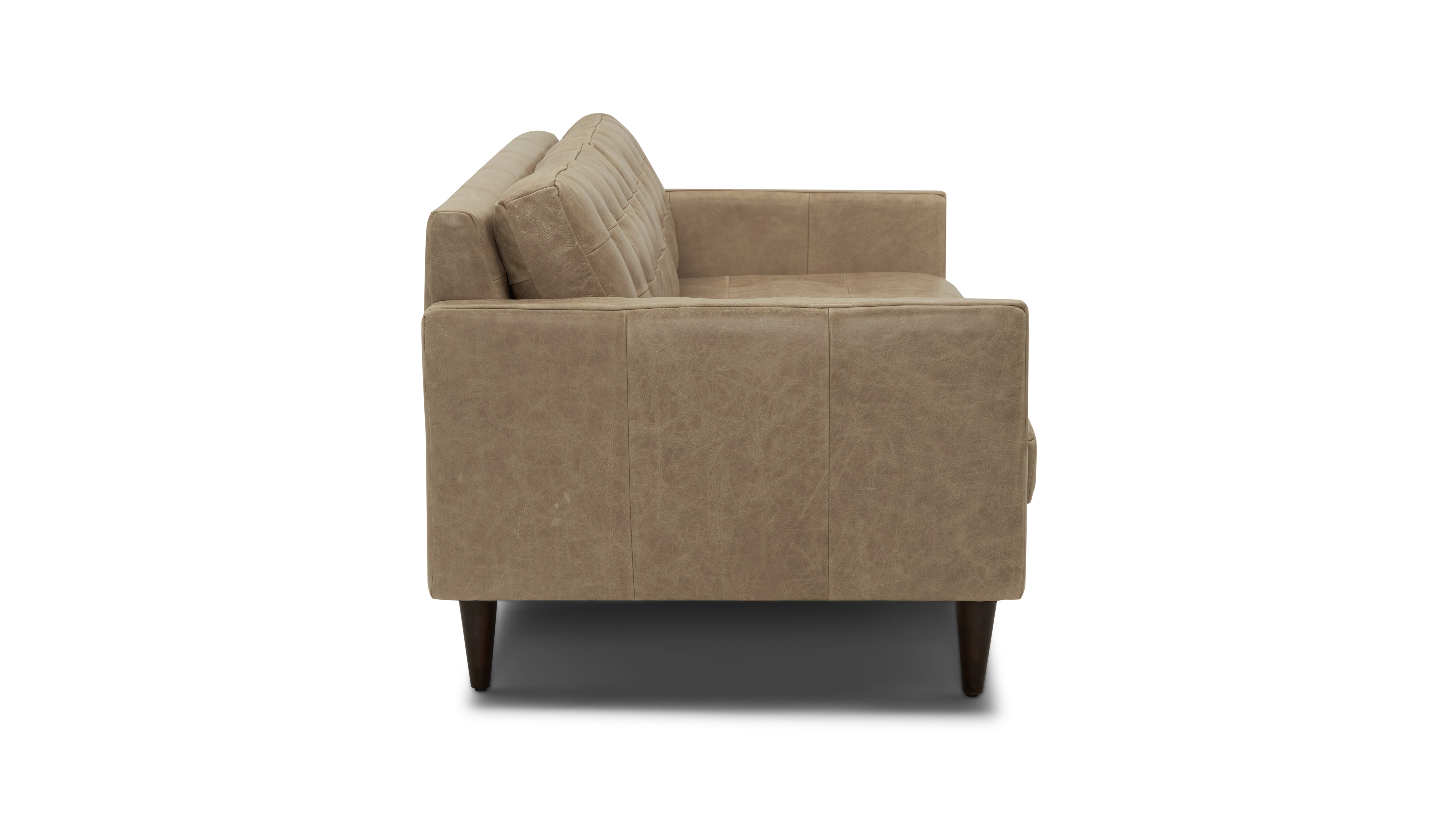 eliot leather sofa santiago bisque