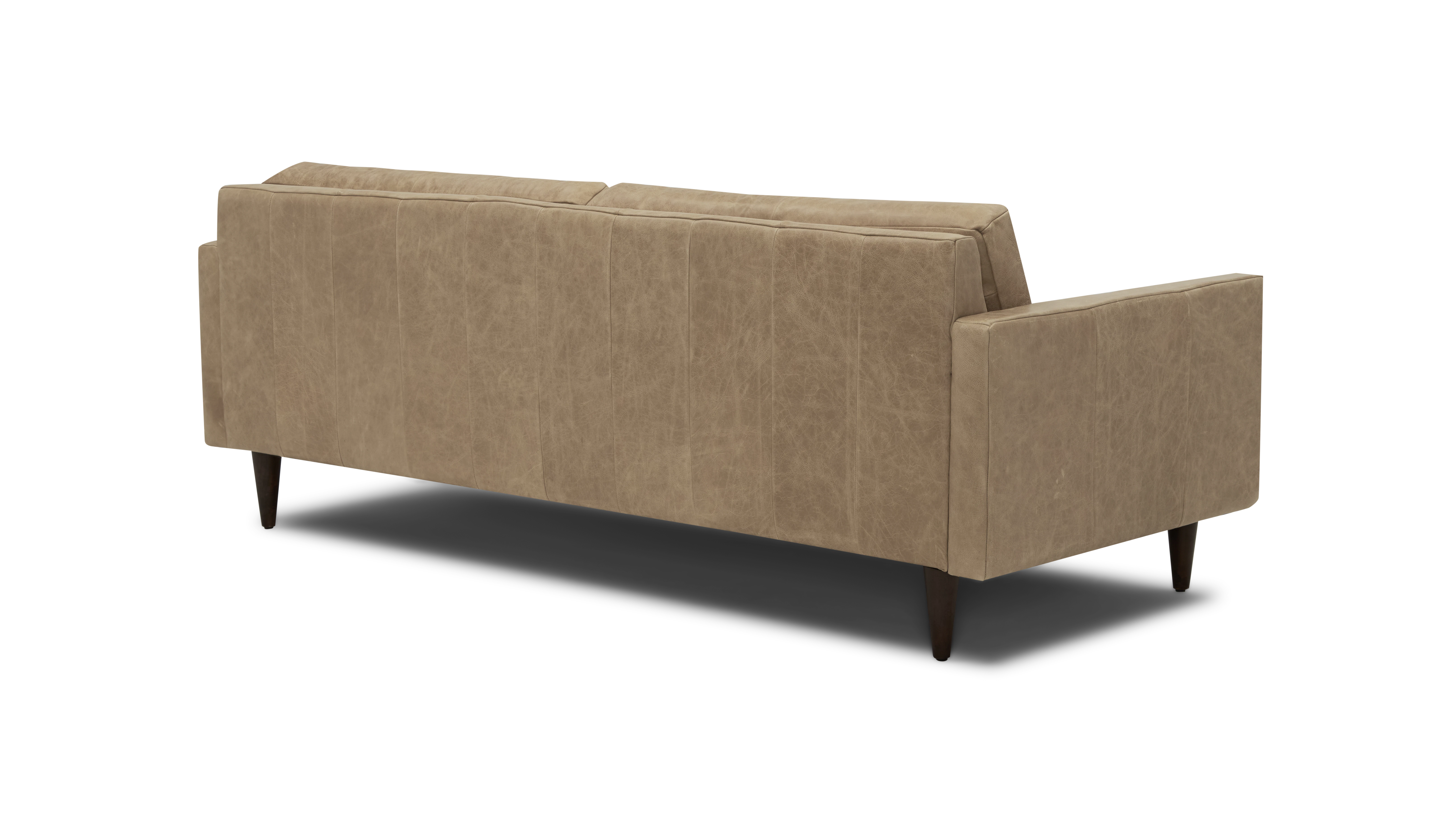 eliot leather sofa santiago bisque