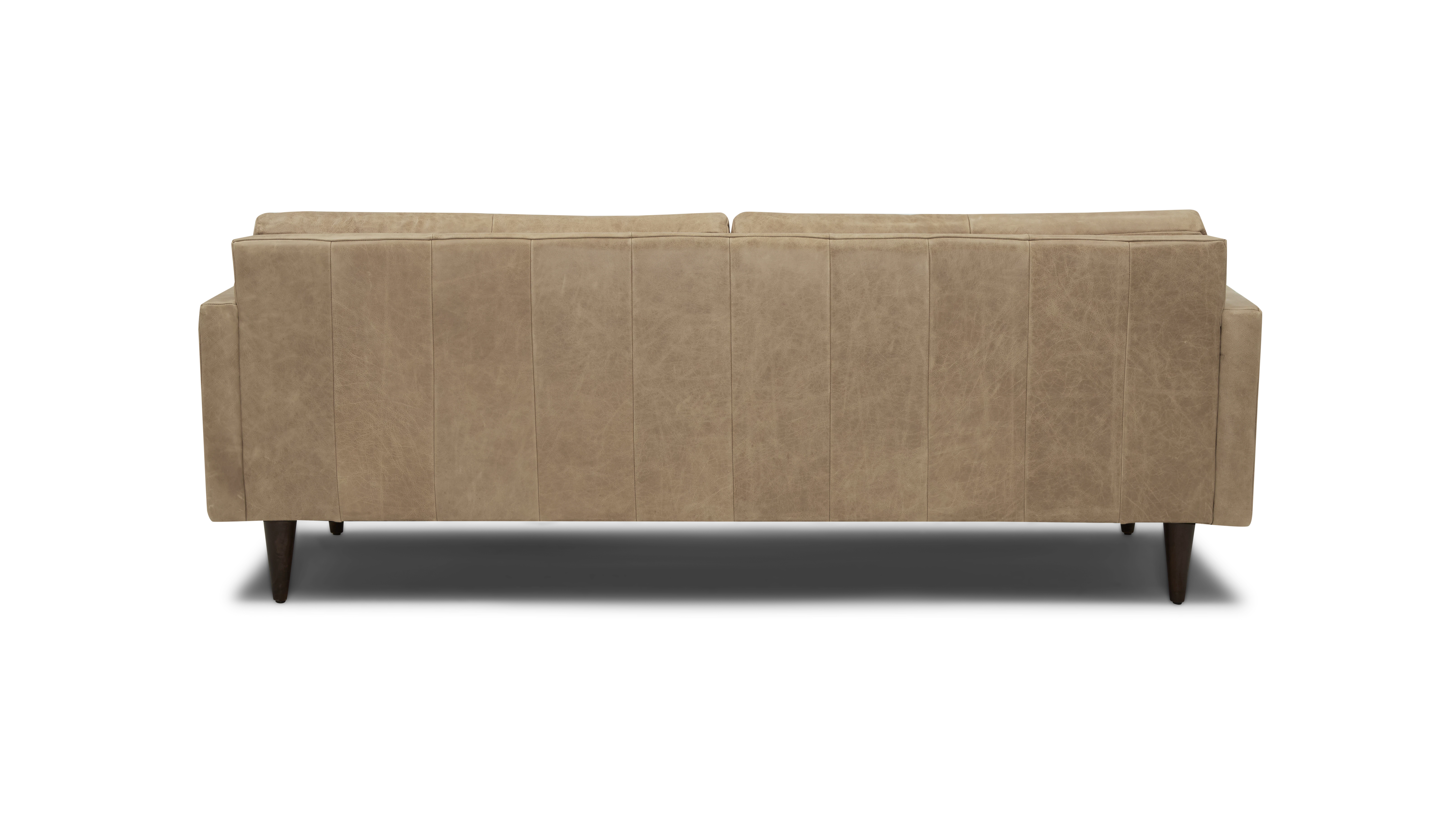 eliot leather sofa santiago bisque