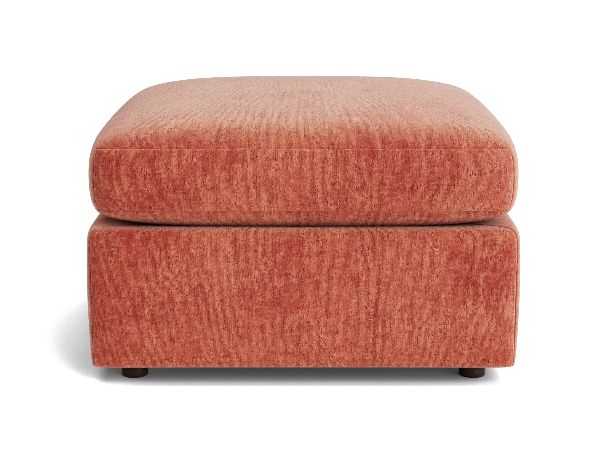 daya ottoman plush terra rose