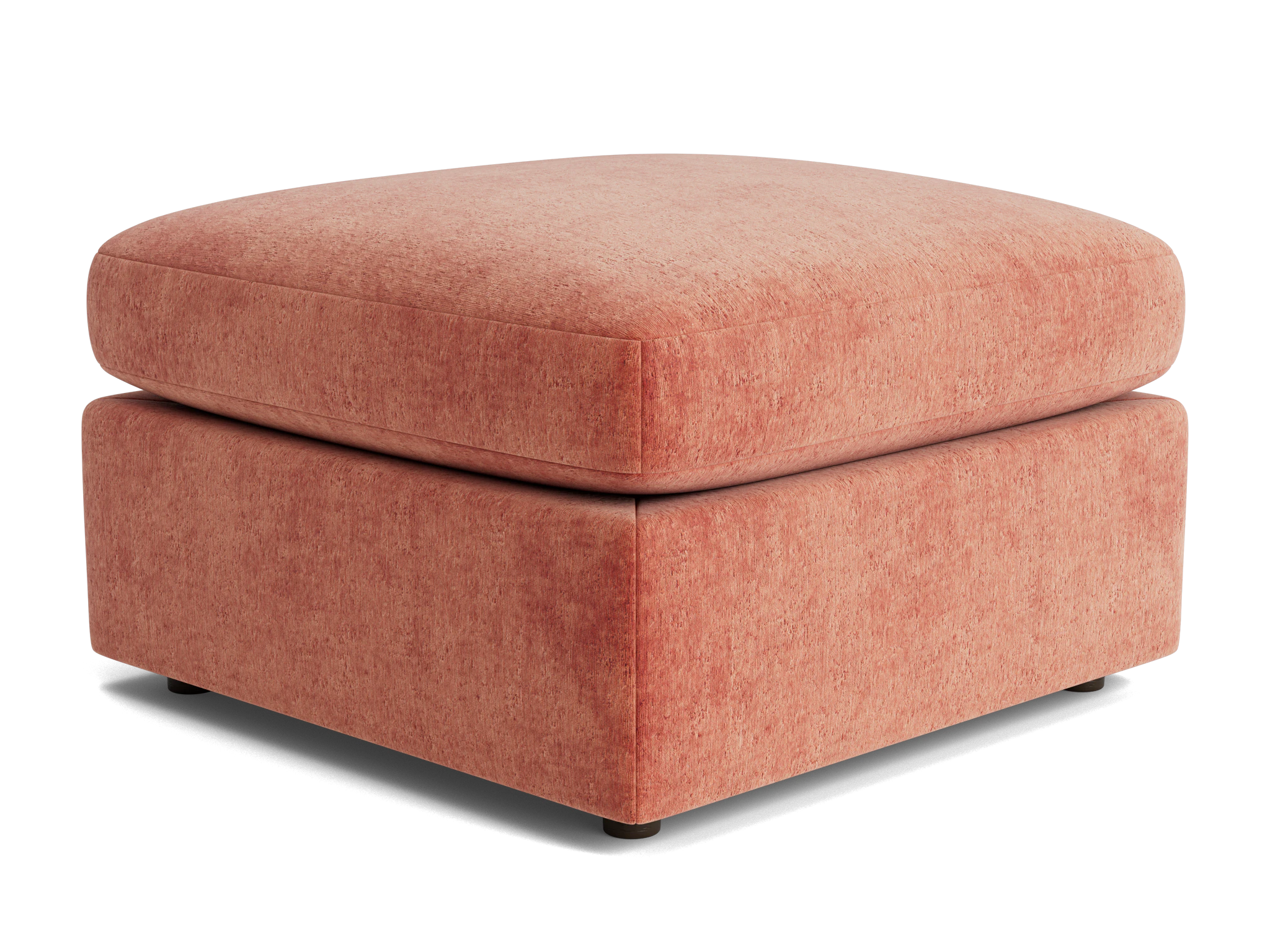 daya ottoman plush terra rose