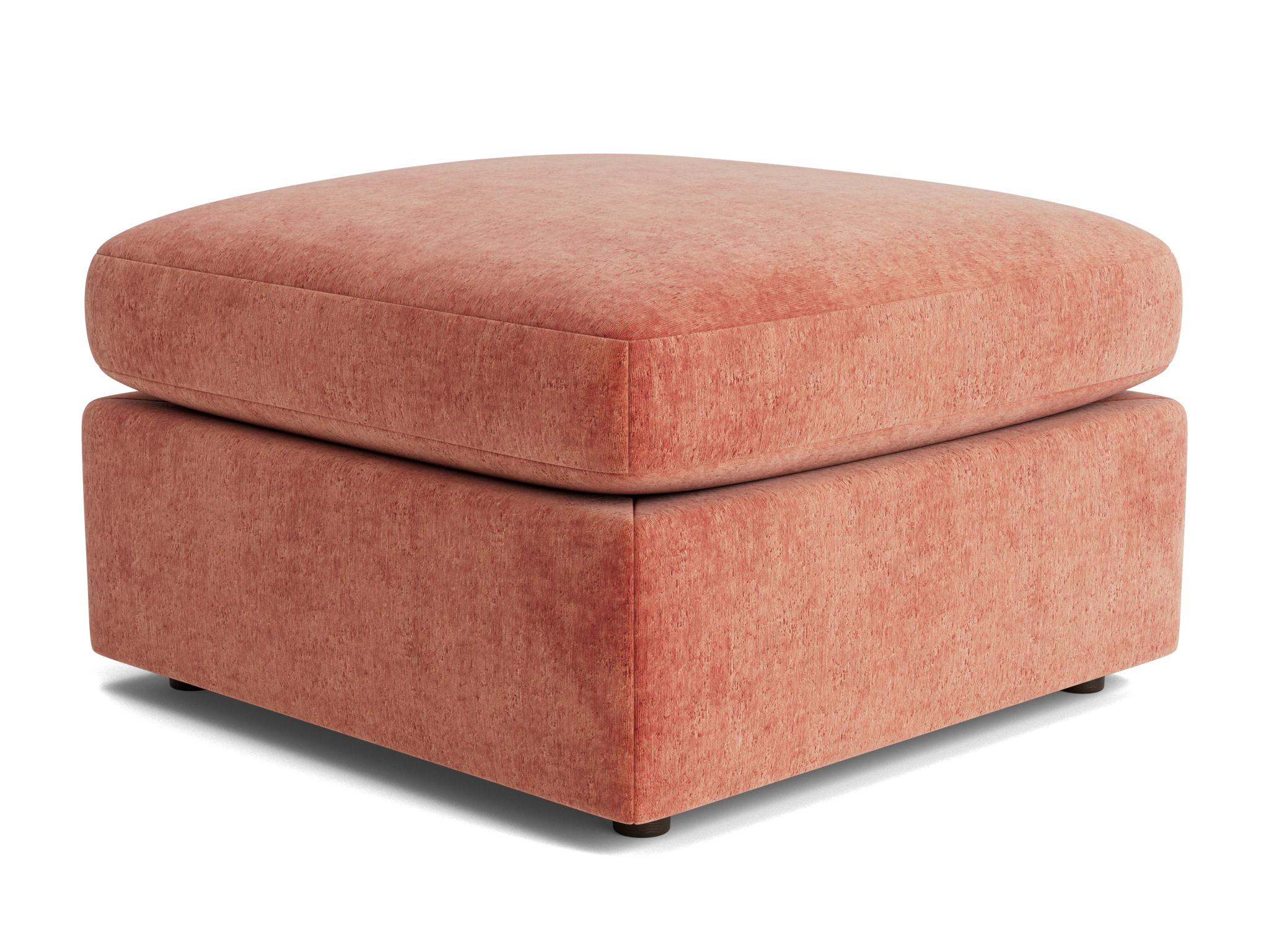 daya ottoman plush terra rose