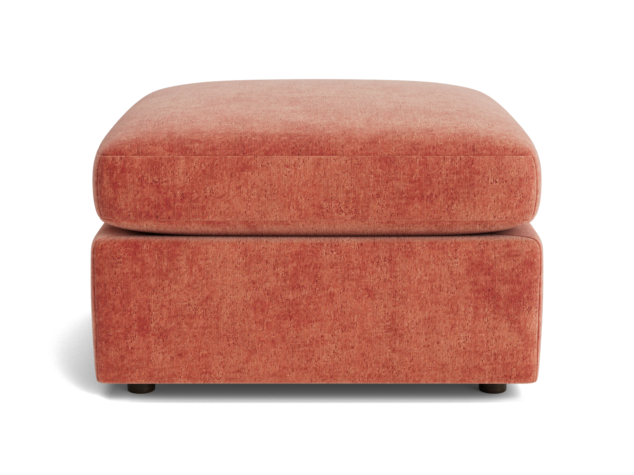 daya ottoman plush terra rose