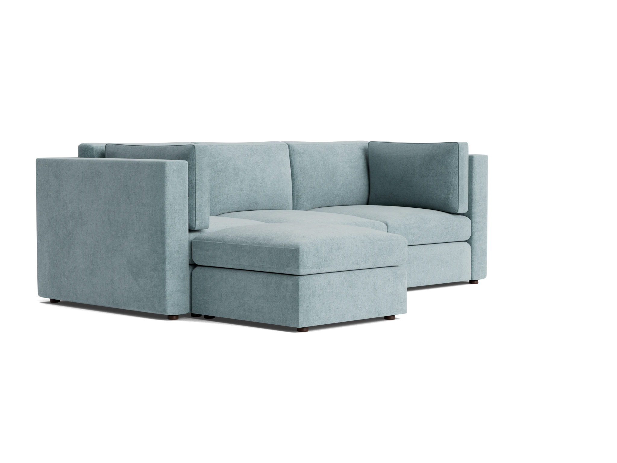 daya modular sectional plush mist