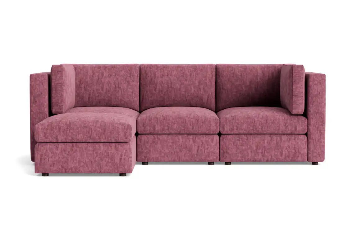 daya modular sectional crave pantone heather rose