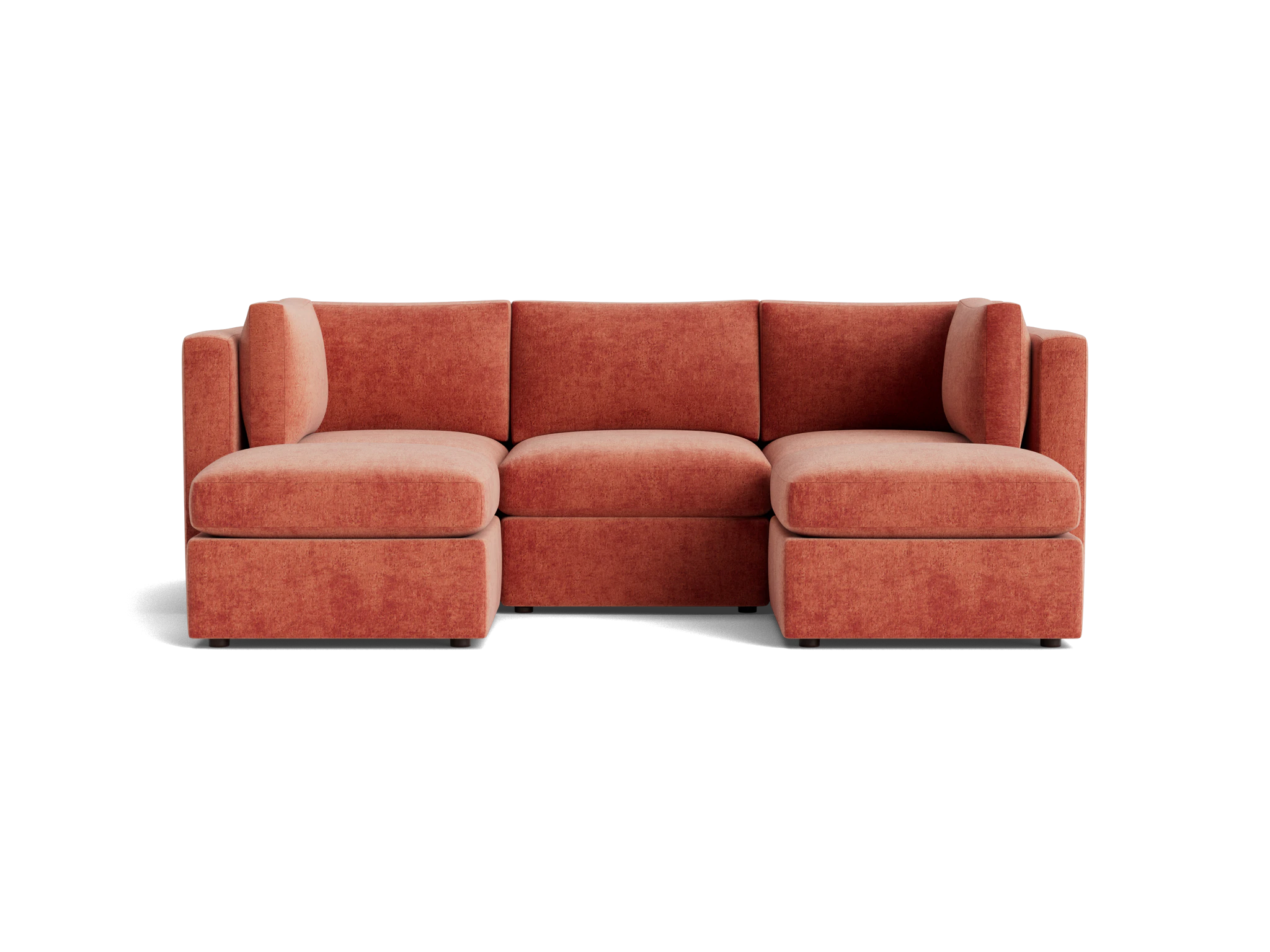 daya modular sofa sectional %285 piece%29 plush terra rose