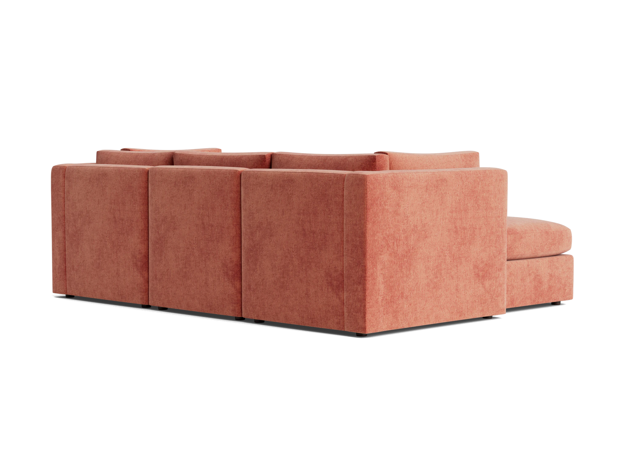 daya modular sofa sectional %285 piece%29 plush terra rose