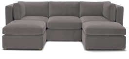 daya modular sofa sectional %285 piece%29 taylor felt gray
