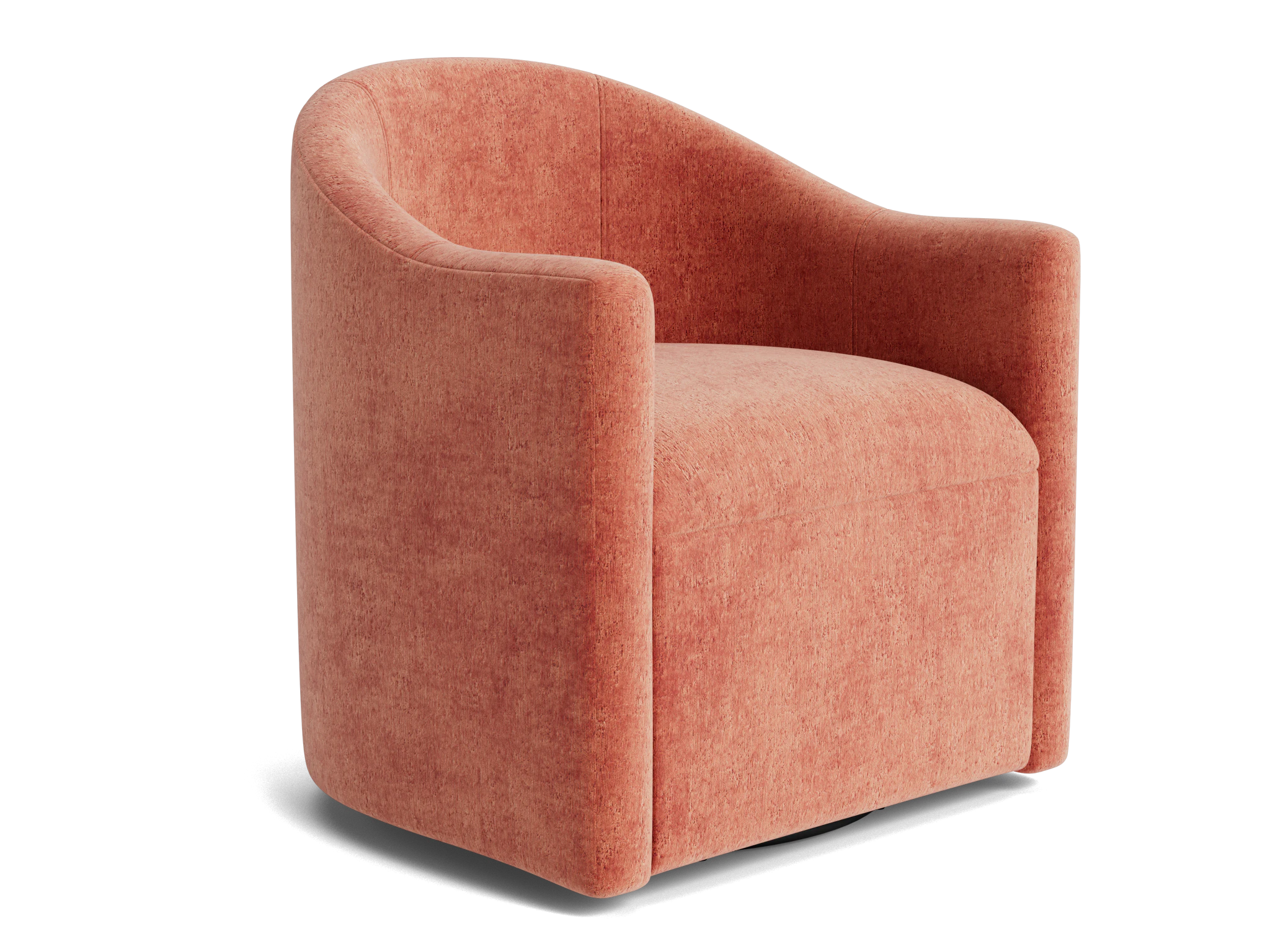jolie swivel chair plush terra rose