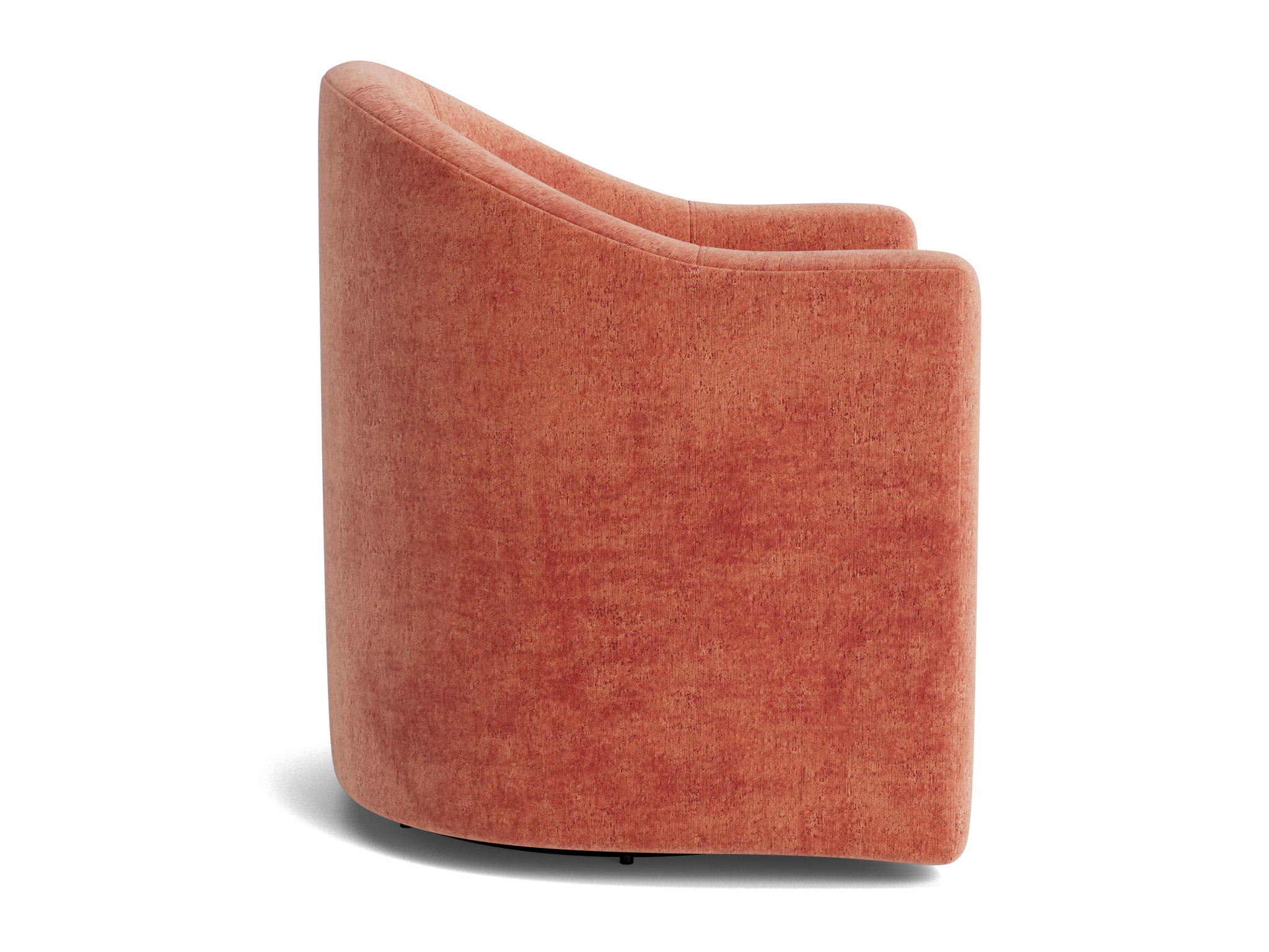 jolie swivel chair plush terra rose